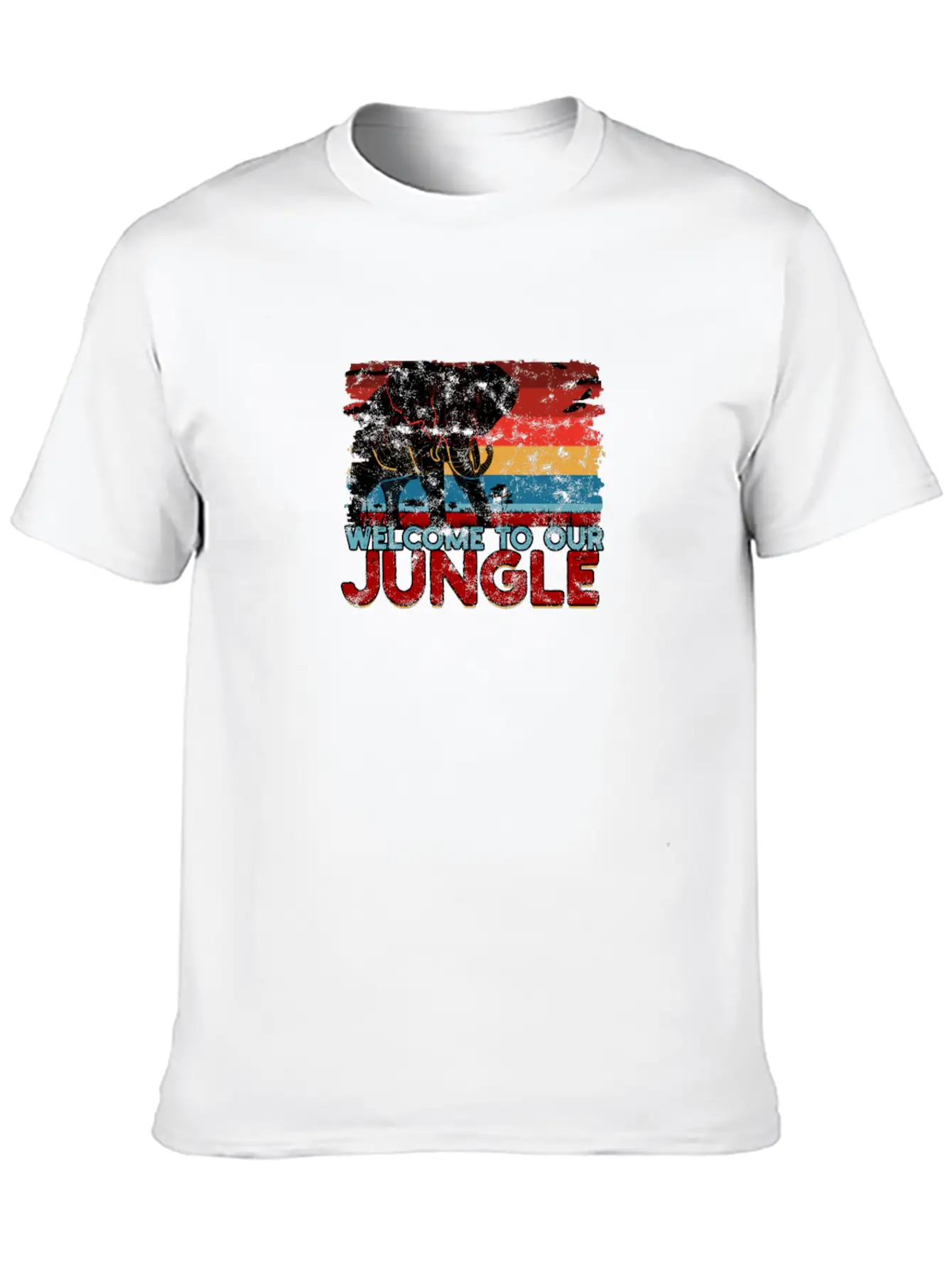 WELCOME TO OUR JUNGLE - Adventure Comfortable Minimalist Graphic Tee – Summer Style Essential