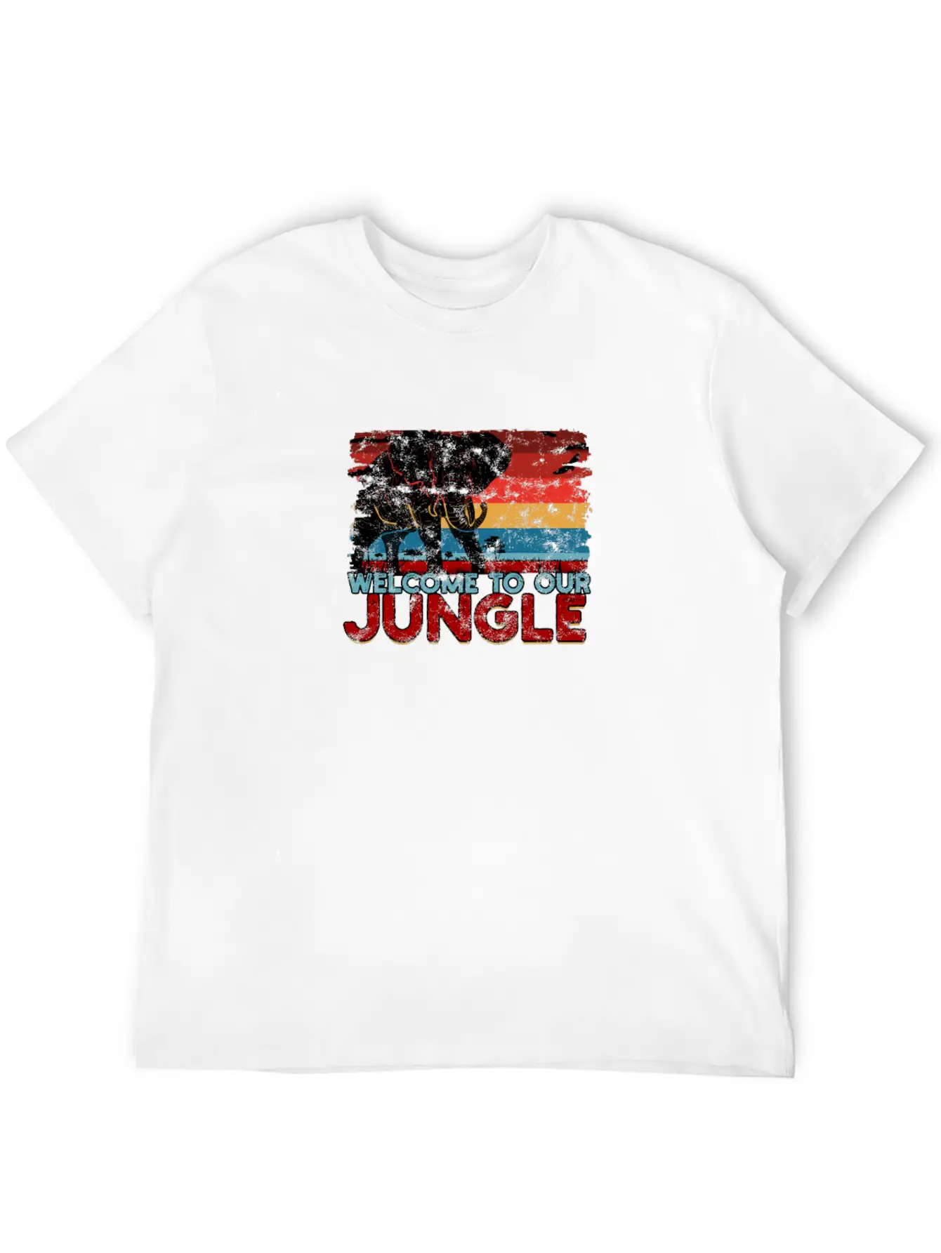 WELCOME TO OUR JUNGLE - Adventure Comfortable Minimalist Graphic Tee – Summer Style Essential
