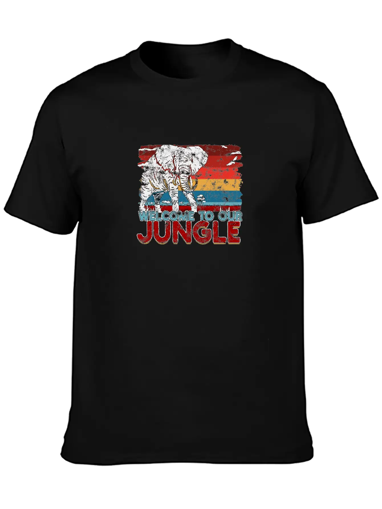 WELCOME TO OUR JUNGLE - Adventure Comfortable Minimalist Graphic Tee – Summer Style Essential
