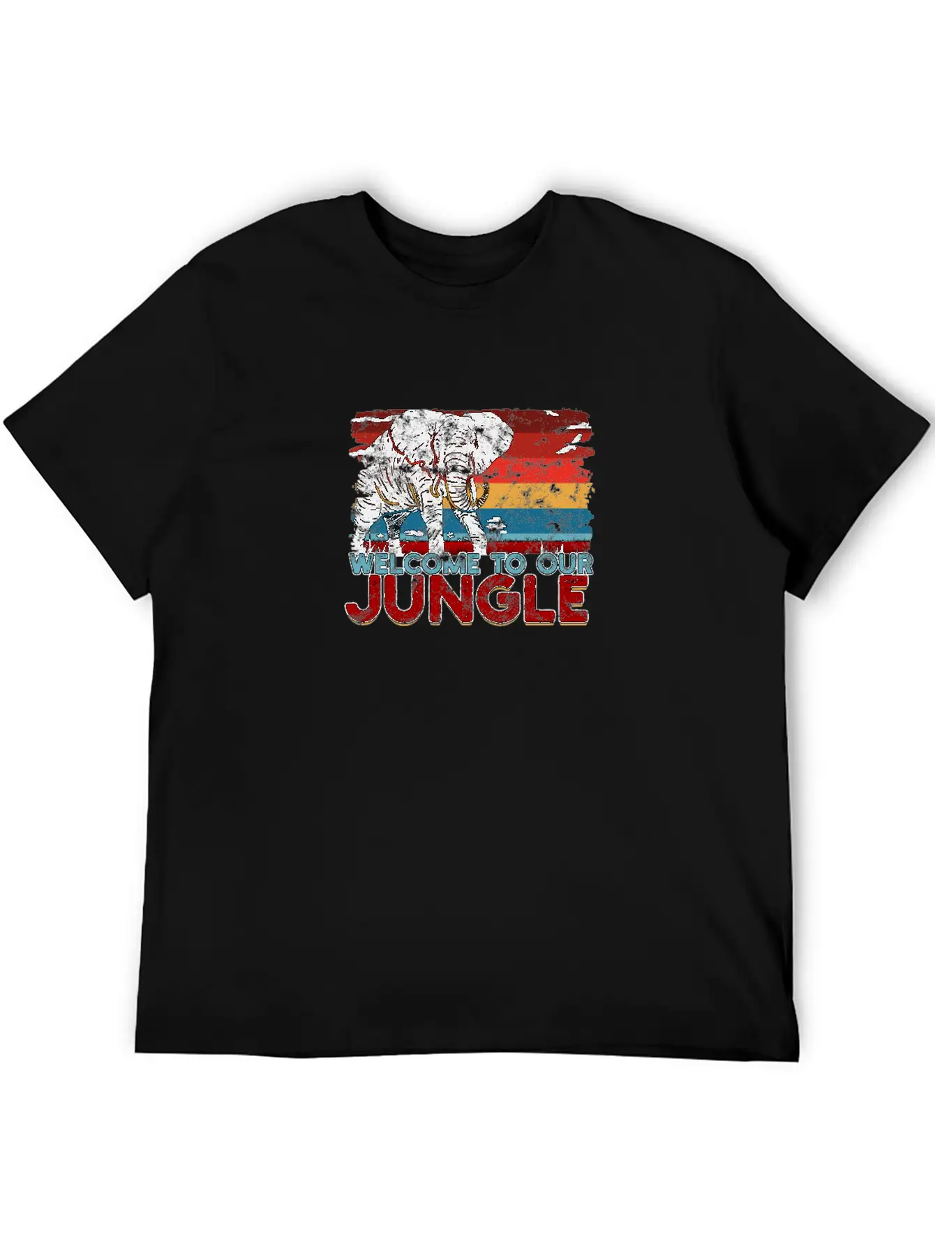 WELCOME TO OUR JUNGLE - Adventure Comfortable Minimalist Graphic Tee – Summer Style Essential