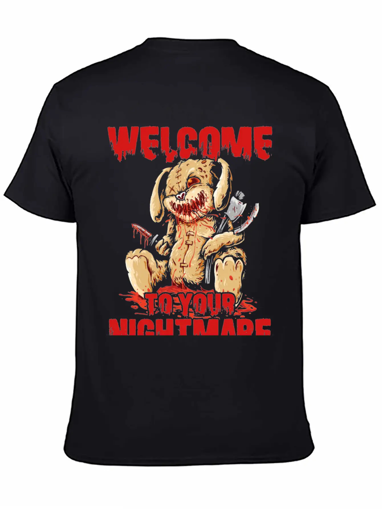 Welcome To Your Halloween Nightmare Basic Graphic T-Shirt – Daily Comfort In Soft Cotton