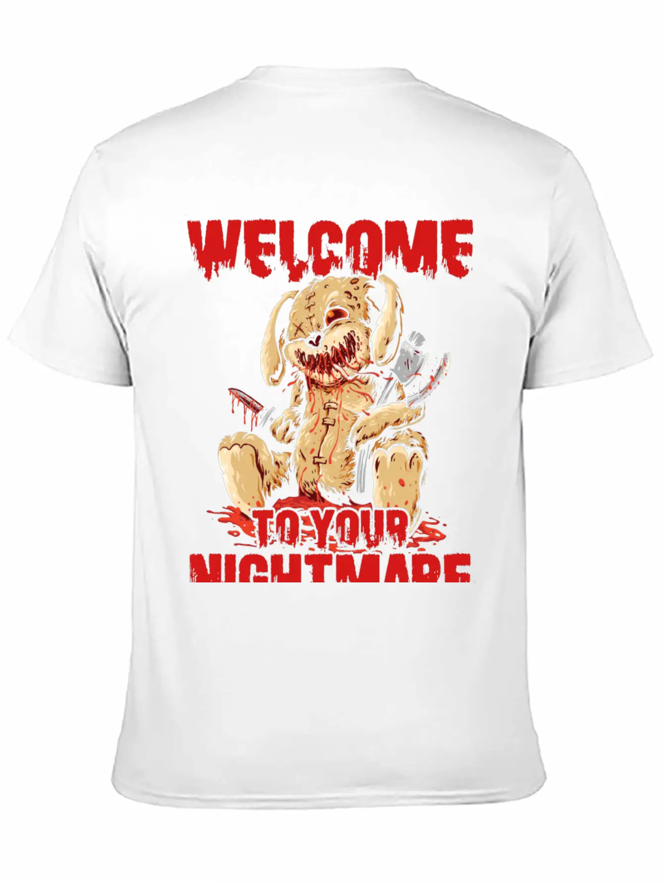 Welcome To Your Halloween Nightmare Basic Graphic T-Shirt – Daily Comfort In Soft Cotton