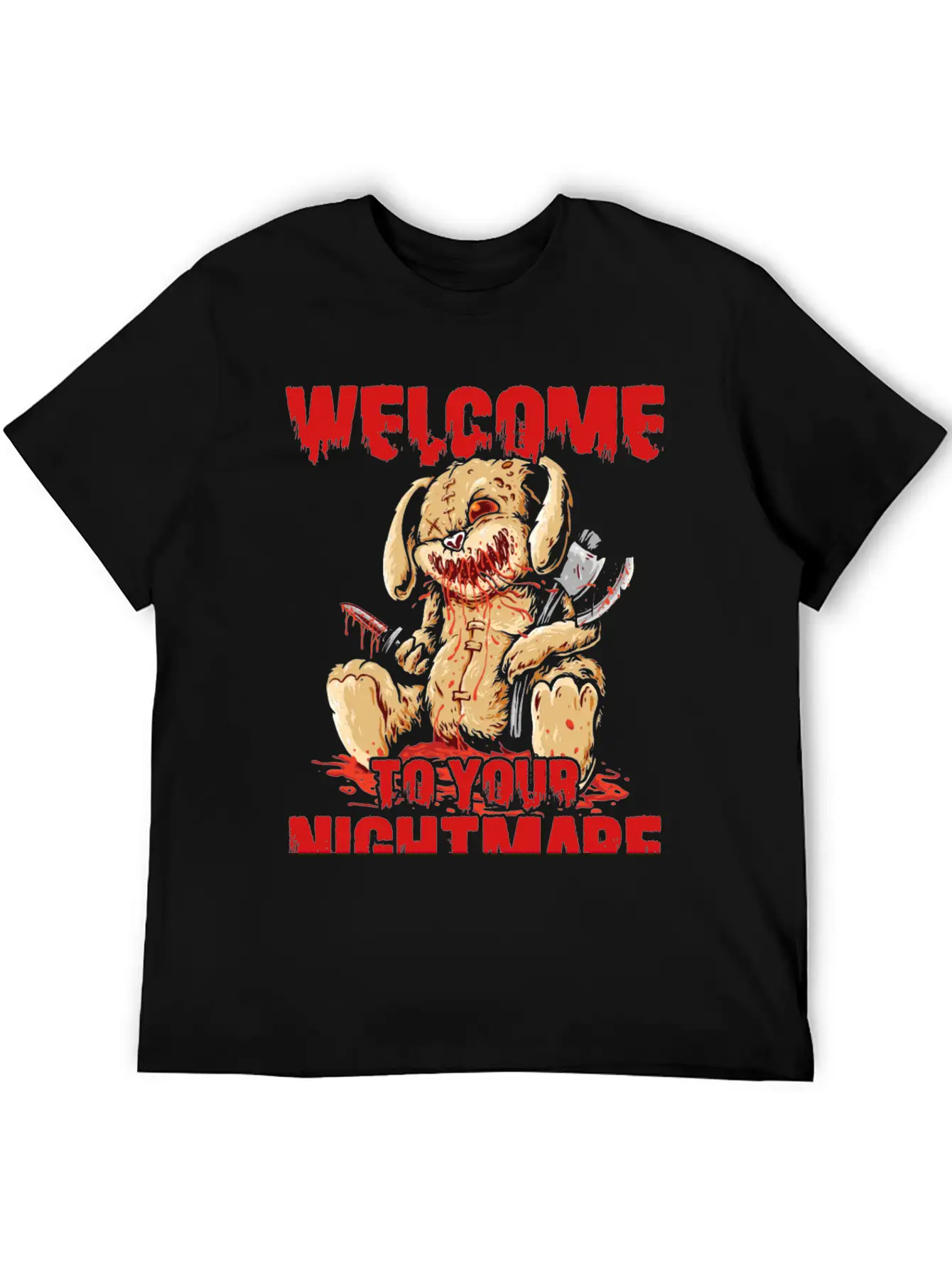 Welcome To Your Halloween Nightmare Basic Graphic T-Shirt – Daily Comfort In Soft Cotton