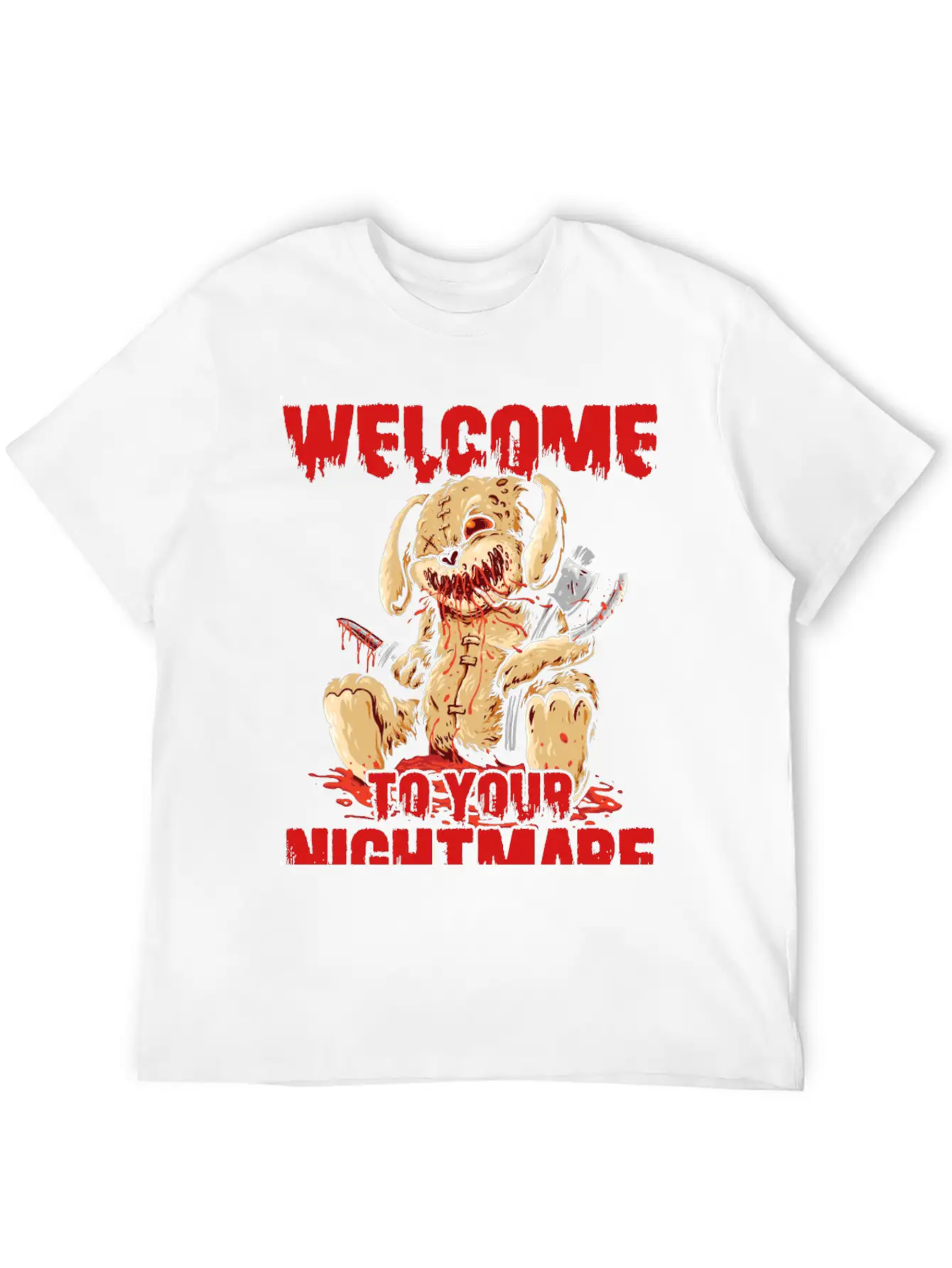Welcome To Your Halloween Nightmare Basic Graphic T-Shirt – Daily Comfort In Soft Cotton