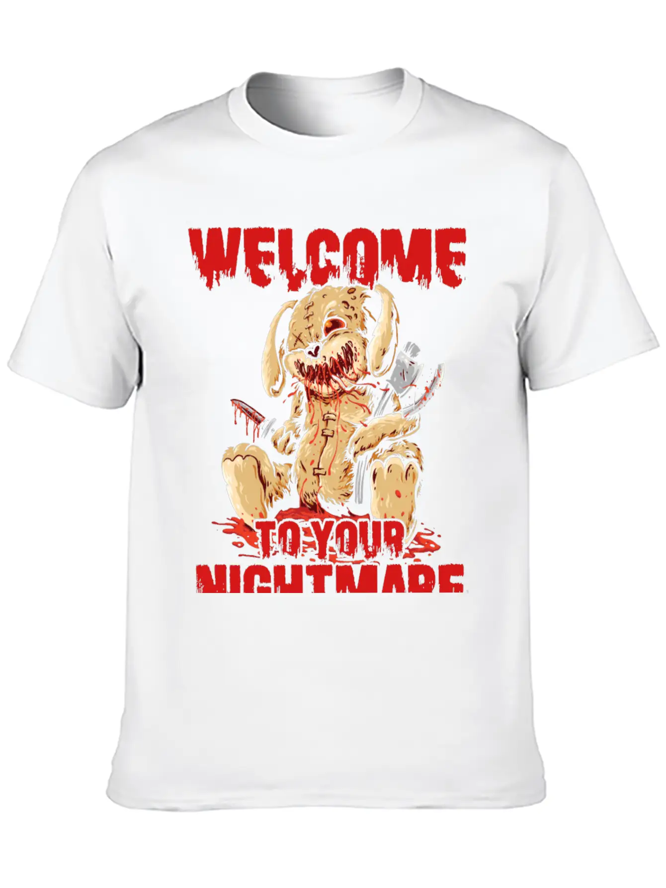 Welcome To Your Halloween Nightmare Basic Graphic T-Shirt – Daily Comfort In Soft Cotton