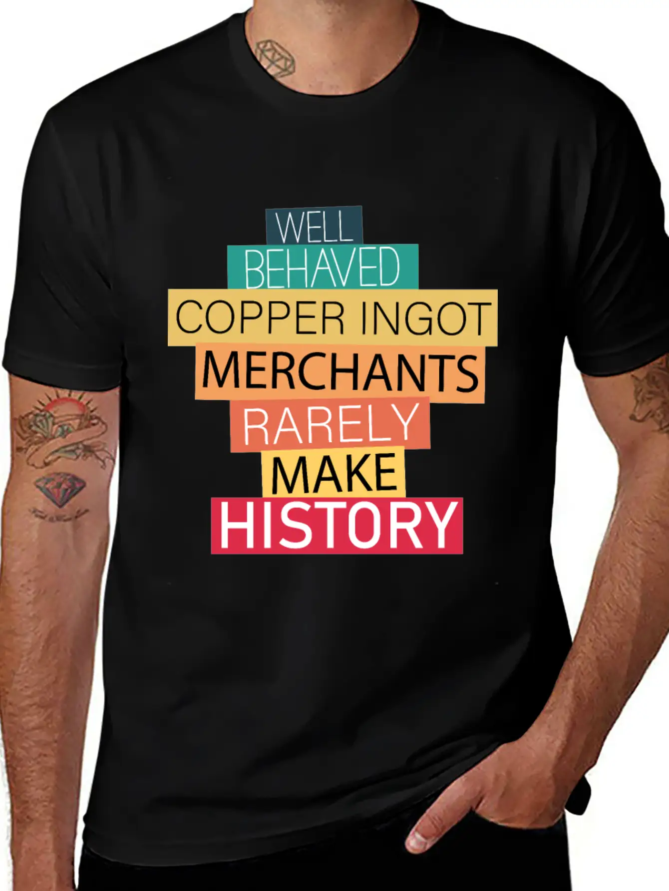 Well Behaved Copper Ingot Merchants Funny Meme Essential Unisex Summer Tee – Soft Cotton Casual Fit
