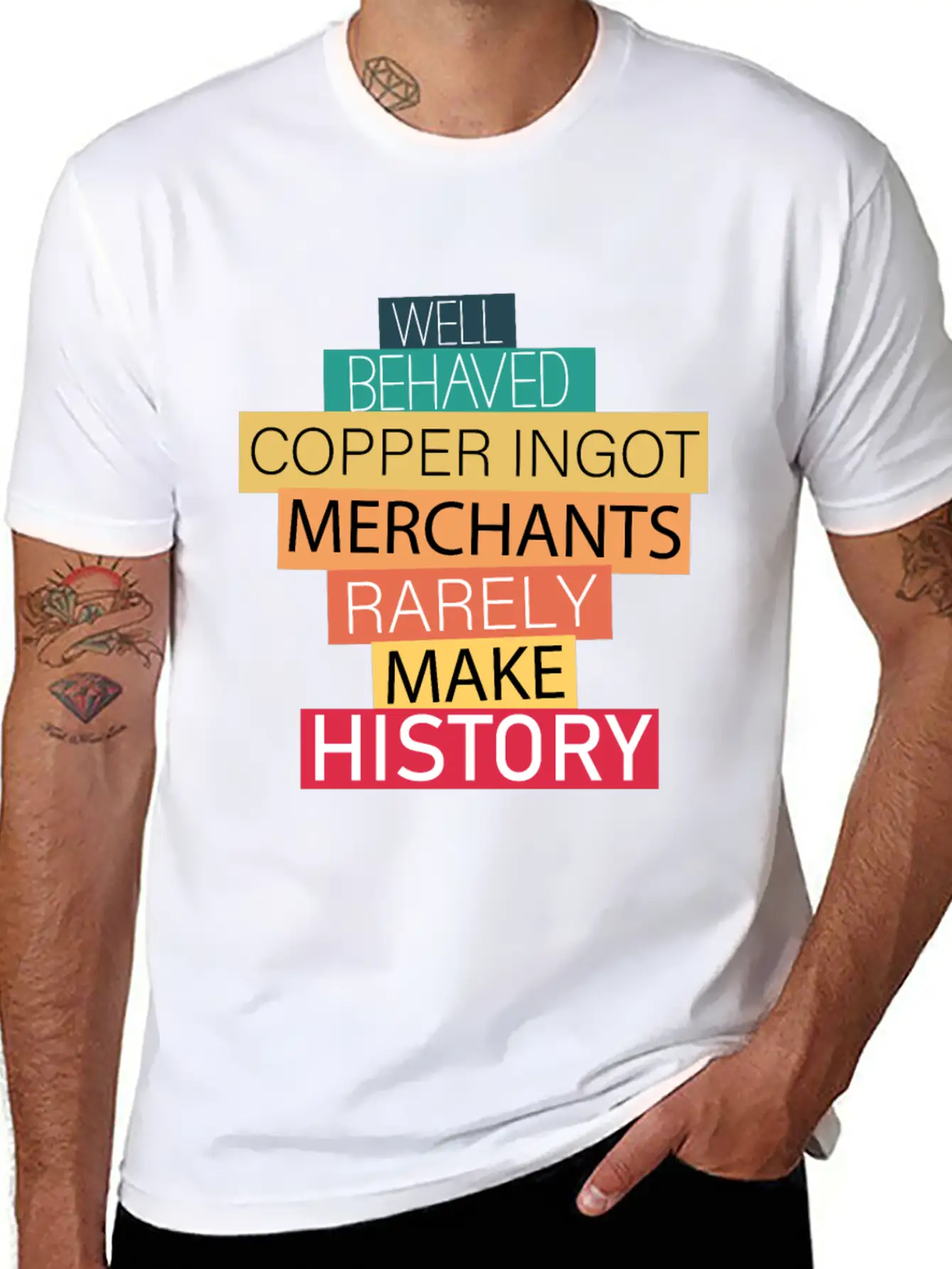 Well Behaved Copper Ingot Merchants Funny Meme Essential Unisex Summer Tee – Soft Cotton Casual Fit