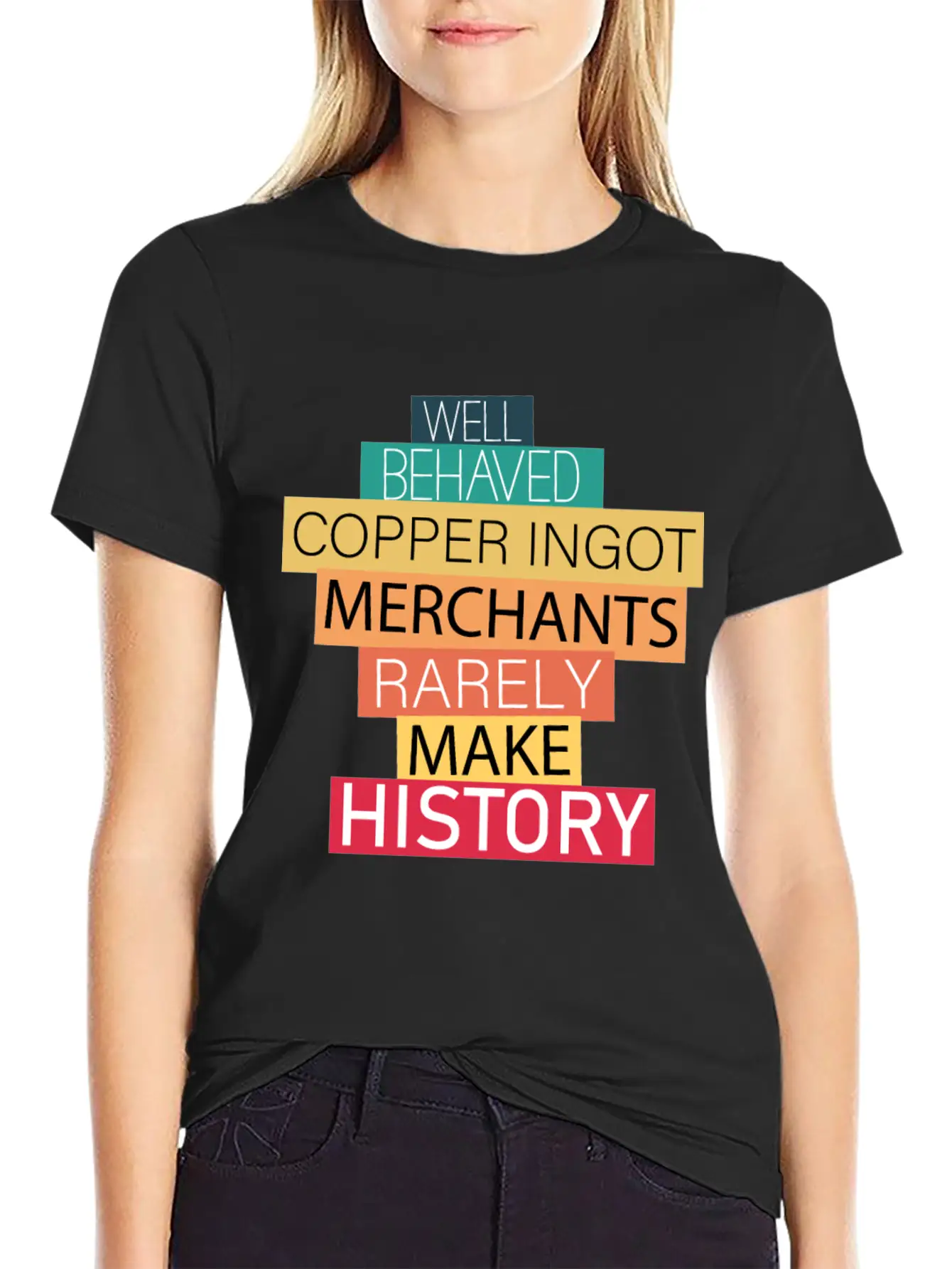 Well Behaved Copper Ingot Merchants Funny Meme Essential Unisex Summer Tee – Soft Cotton Casual Fit