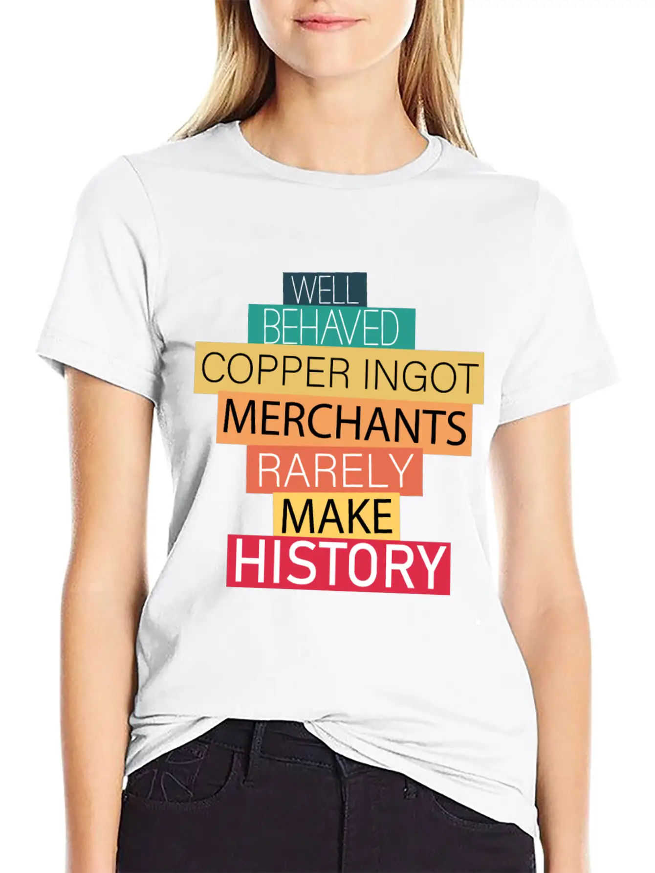 Well Behaved Copper Ingot Merchants Funny Meme Essential Unisex Summer Tee – Soft Cotton Casual Fit