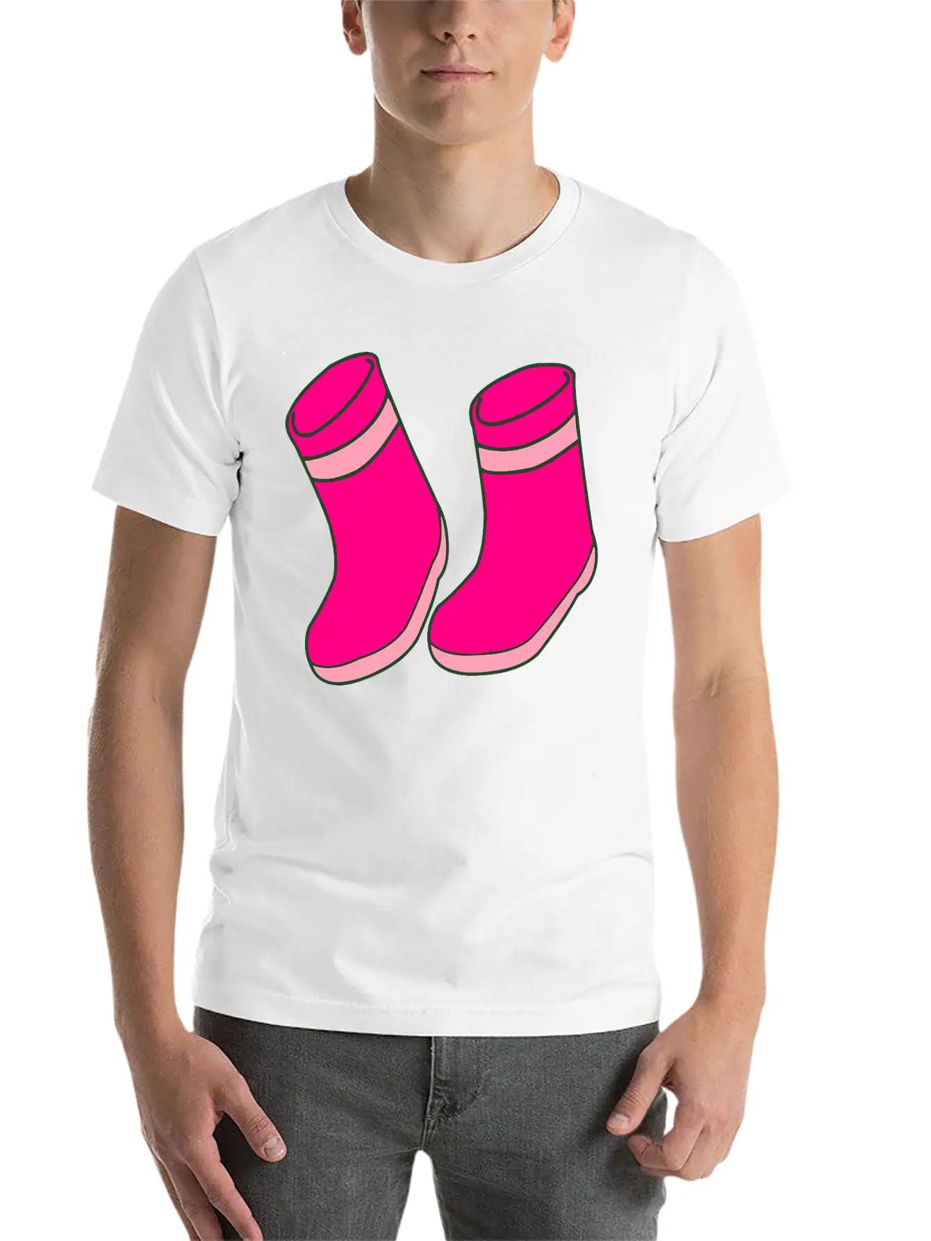 Wellington Boots 3 Stylish Everyday T-Shirt – Unisex Basic Cotton Tee
