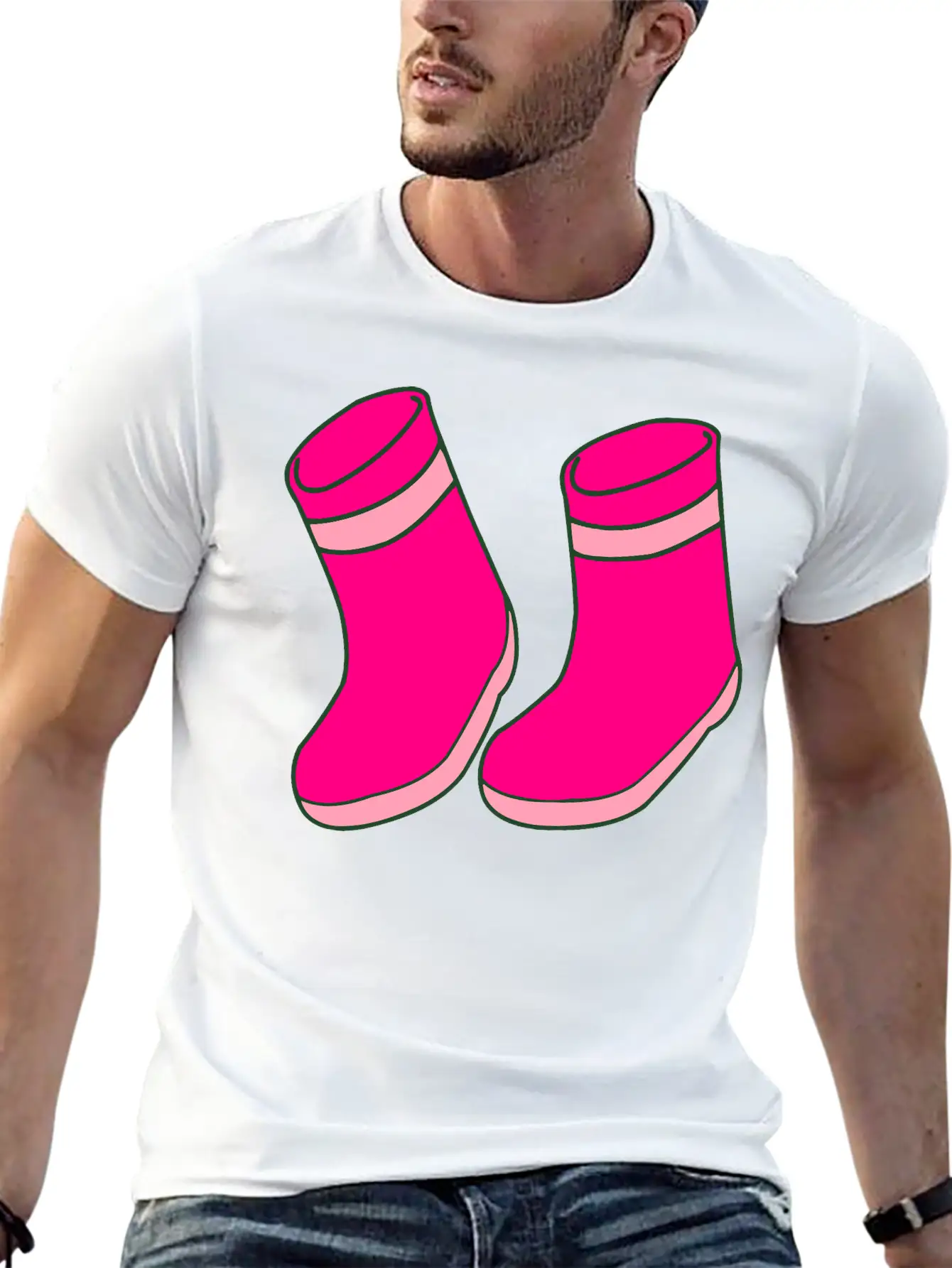 Wellington Boots 3 Stylish Everyday T-Shirt – Unisex Basic Cotton Tee