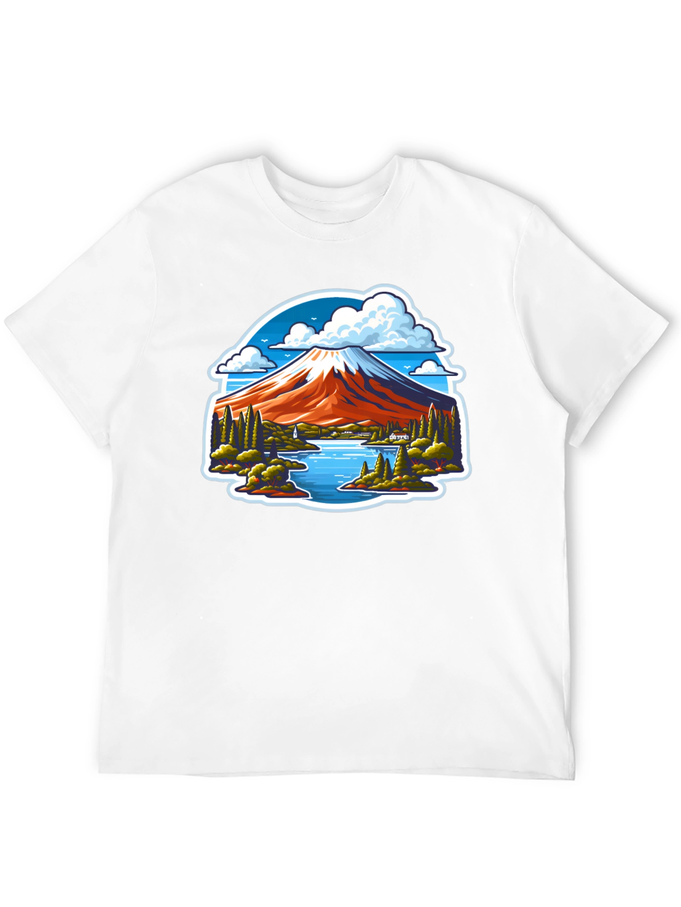 Mount Fuji Graphic Tee - Nature Inspired Design