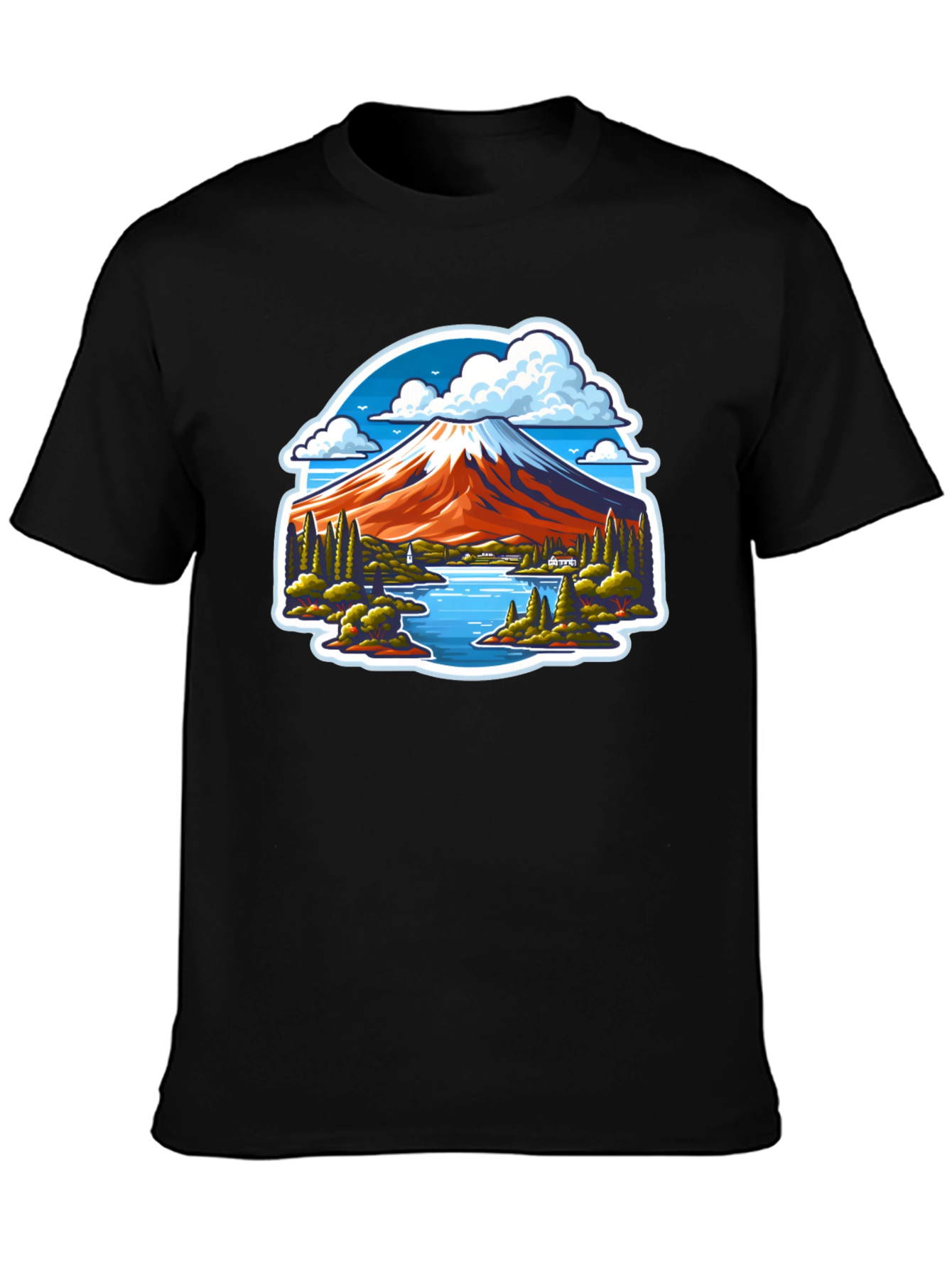 Mount Fuji Graphic Tee - Nature Inspired Design