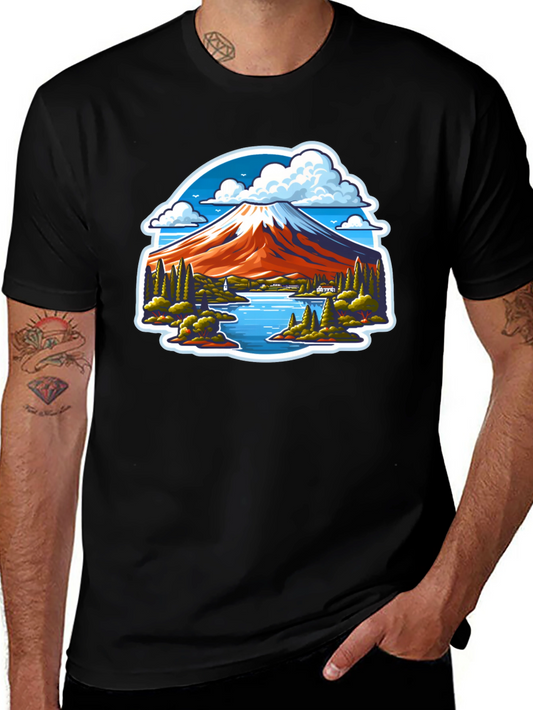 Mount Fuji Graphic Tee - Nature Inspired Design