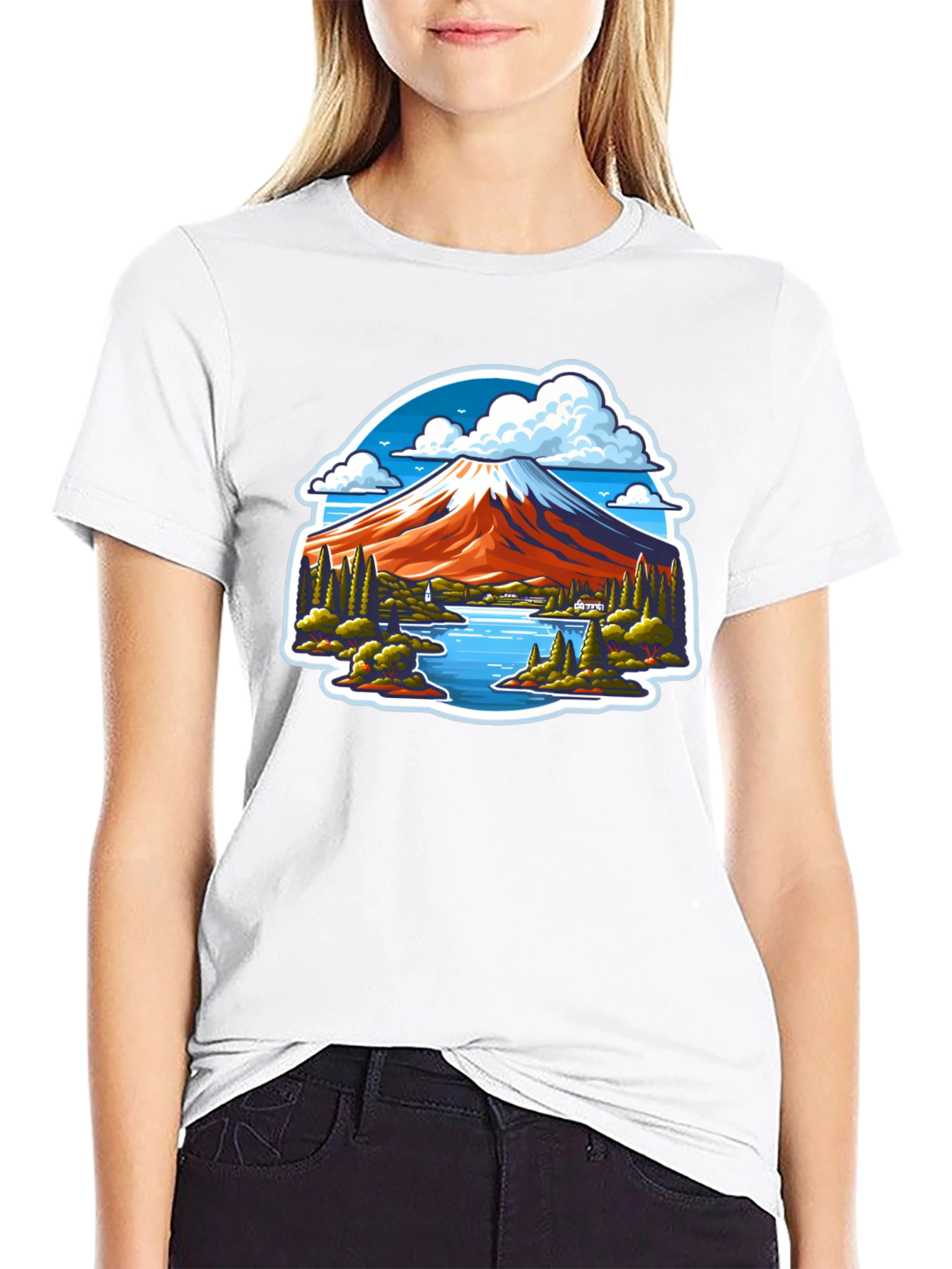 Mount Fuji Graphic Tee - Nature Inspired Design