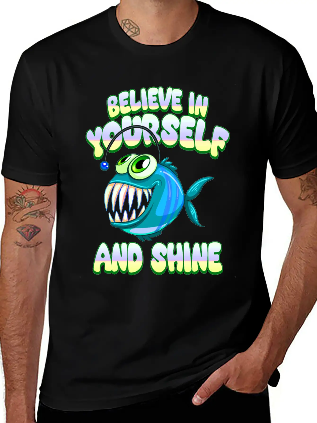What Da Fish Funny Quote Fish Meme Outfit Stylish Everyday T-Shirt – Unisex Basic Cotton Tee