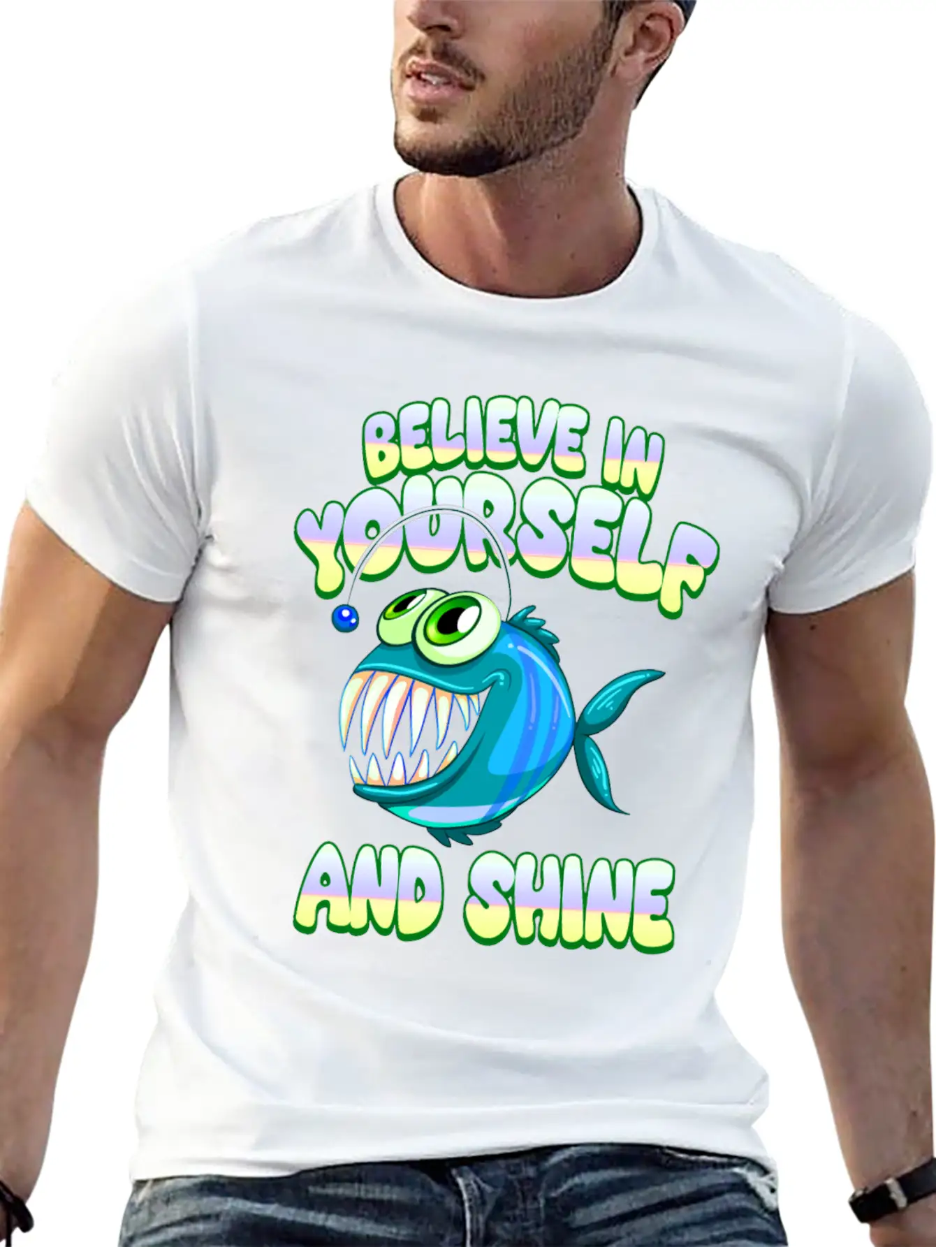 What Da Fish Funny Quote Fish Meme Outfit Stylish Everyday T-Shirt – Unisex Basic Cotton Tee