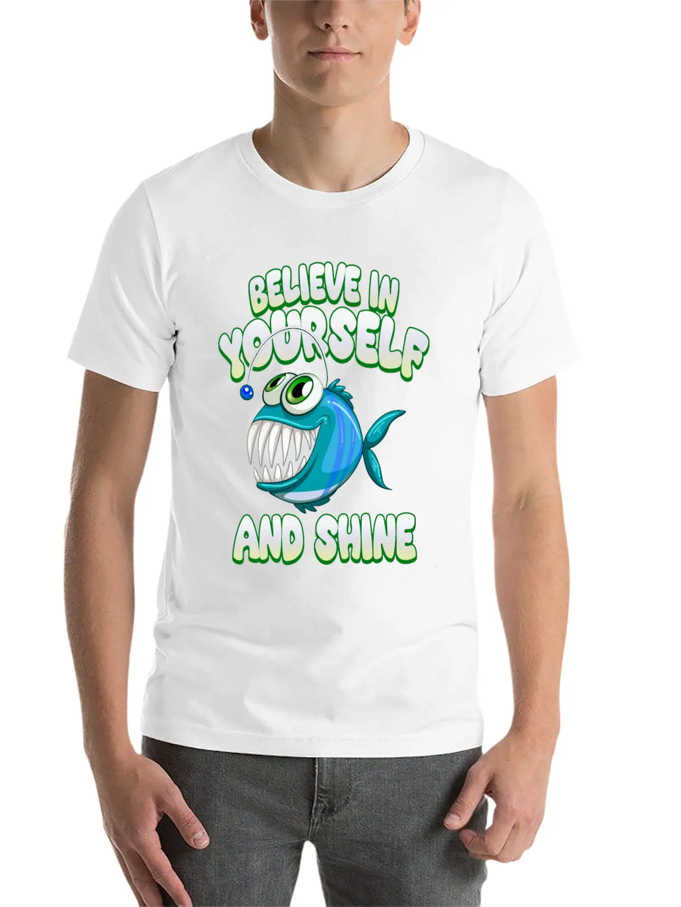 What Da Fish Funny Quote Fish Meme Outfit Unisex Short Sleeve Soft Cotton T-Shirt – Casual Everyday Wear