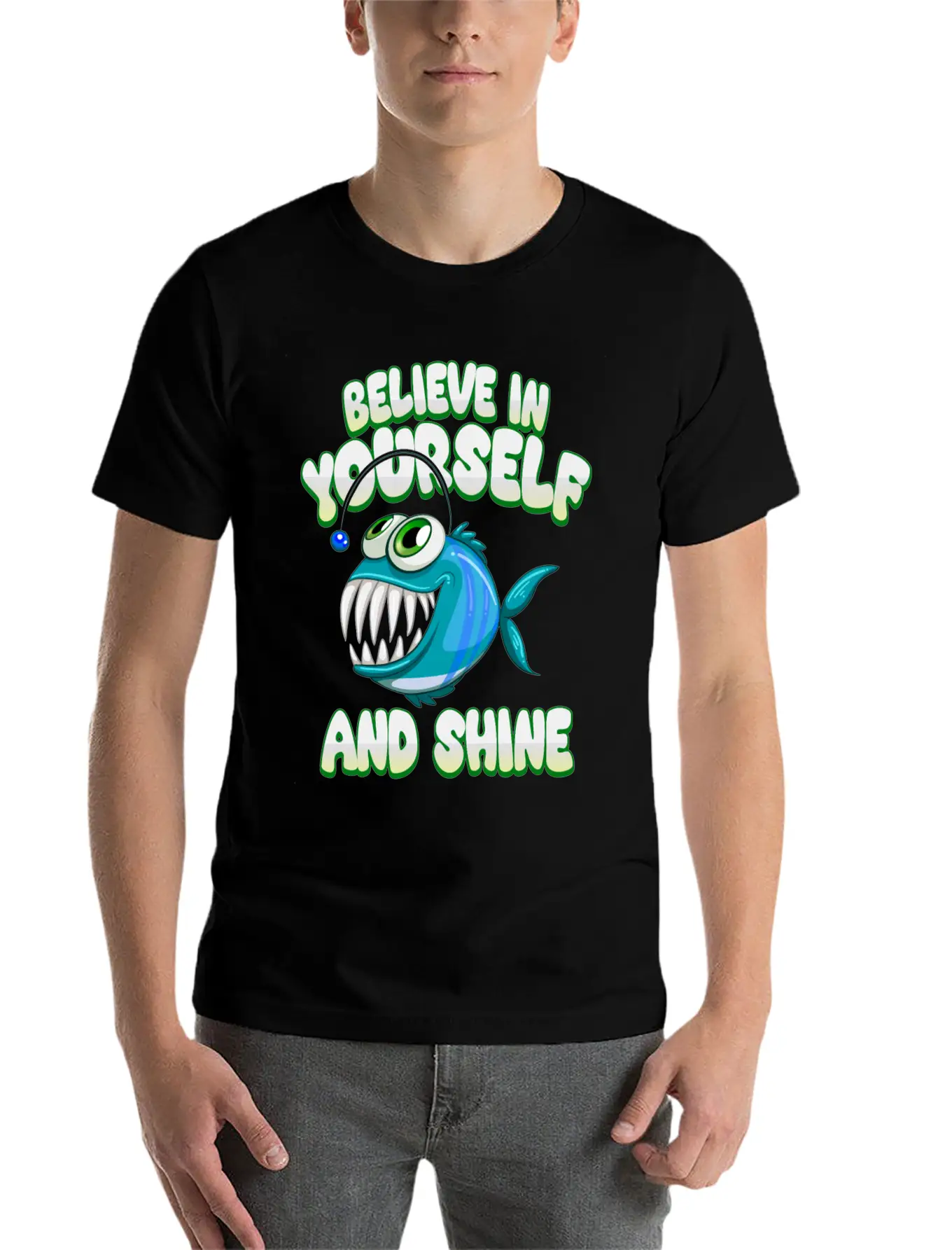 What Da Fish Funny Quote Fish Meme Outfit Unisex Short Sleeve Soft Cotton T-Shirt – Casual Everyday Wear