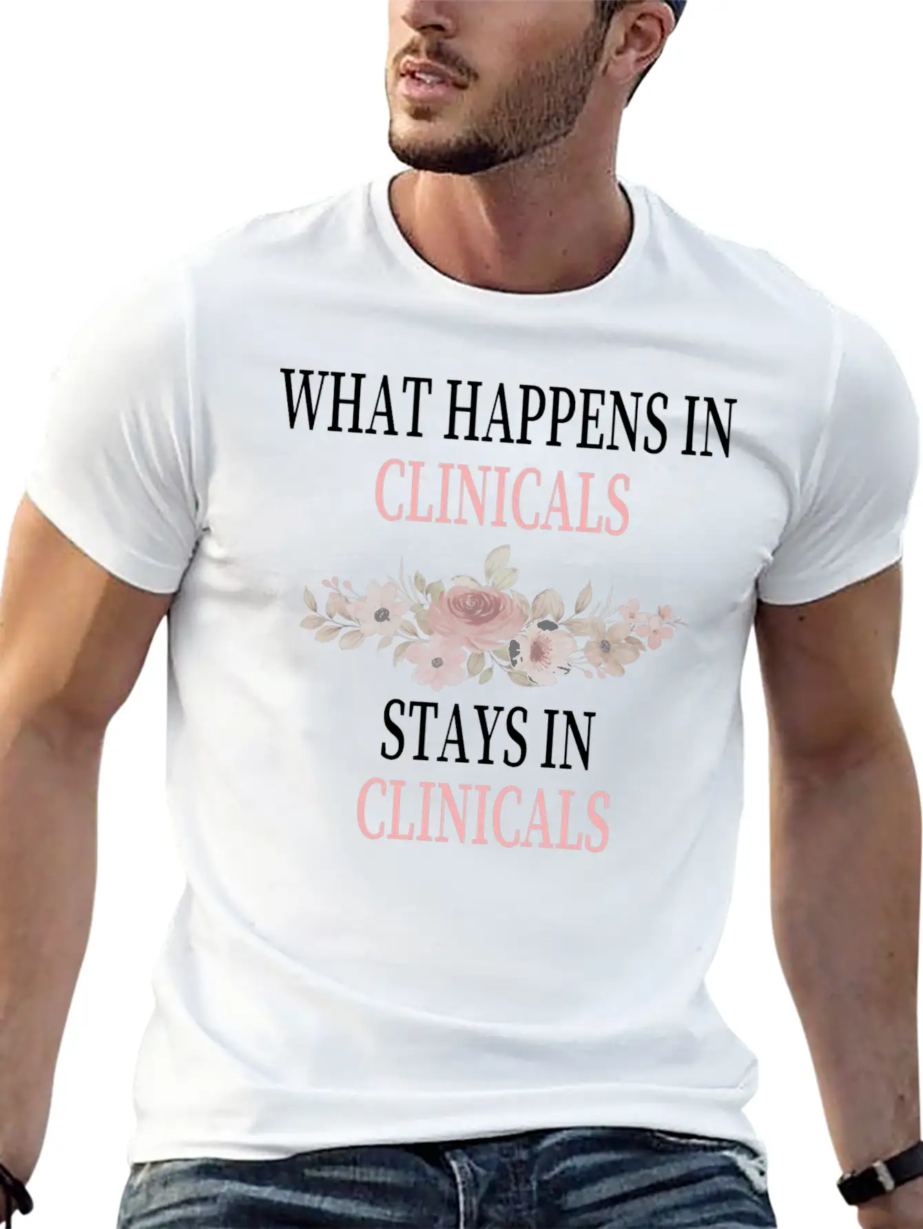 What Happens In Clinicals Stays In Clinicals Funny Comfortable Minimalist Graphic Tee – Summer Style Essential