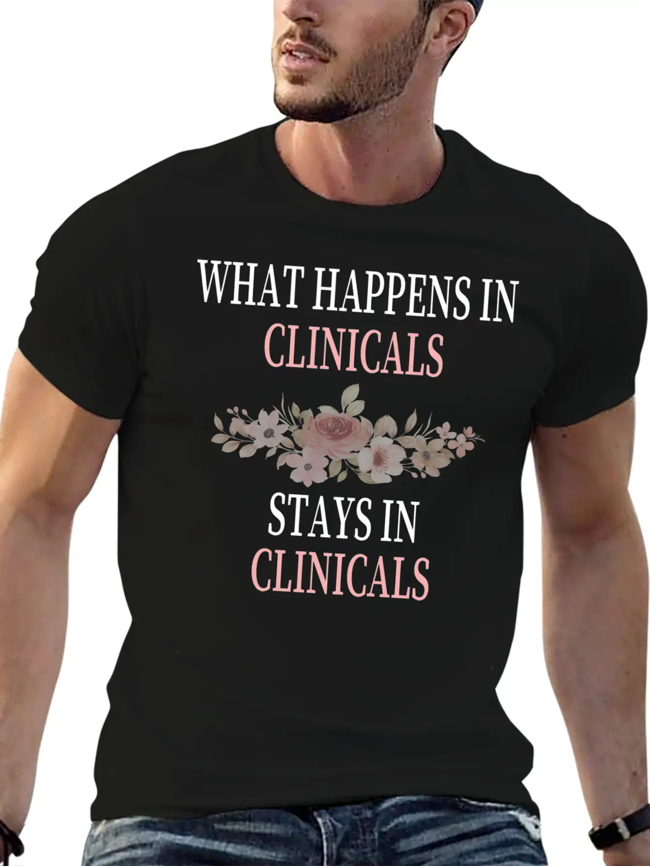 What Happens In Clinicals Stays In Clinicals Funny Comfortable Minimalist Graphic Tee – Summer Style Essential