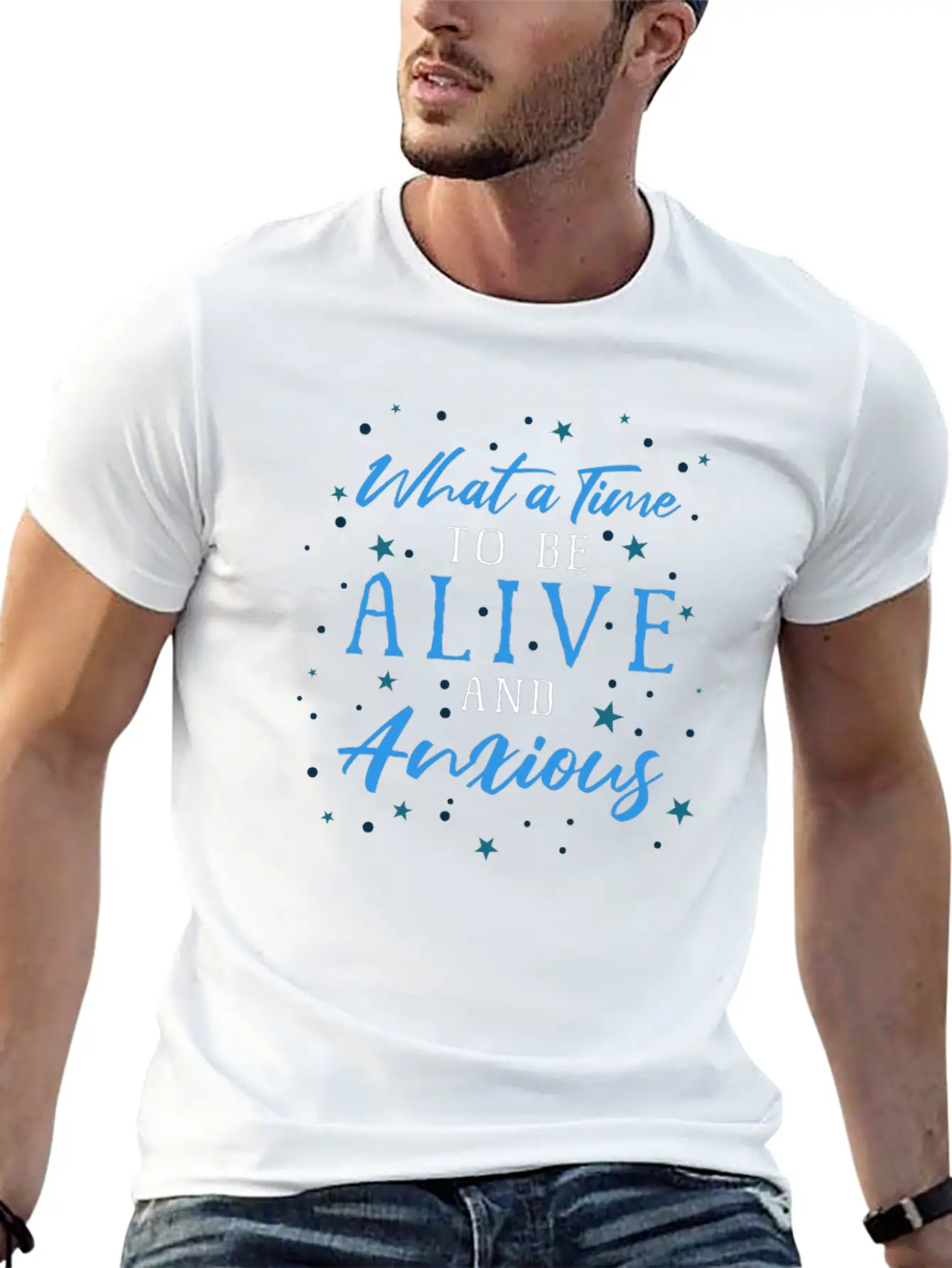 What Time To Be Alive Anxious Social Anxiety Basic Graphic T-Shirt – Daily Comfort In Soft Cotton