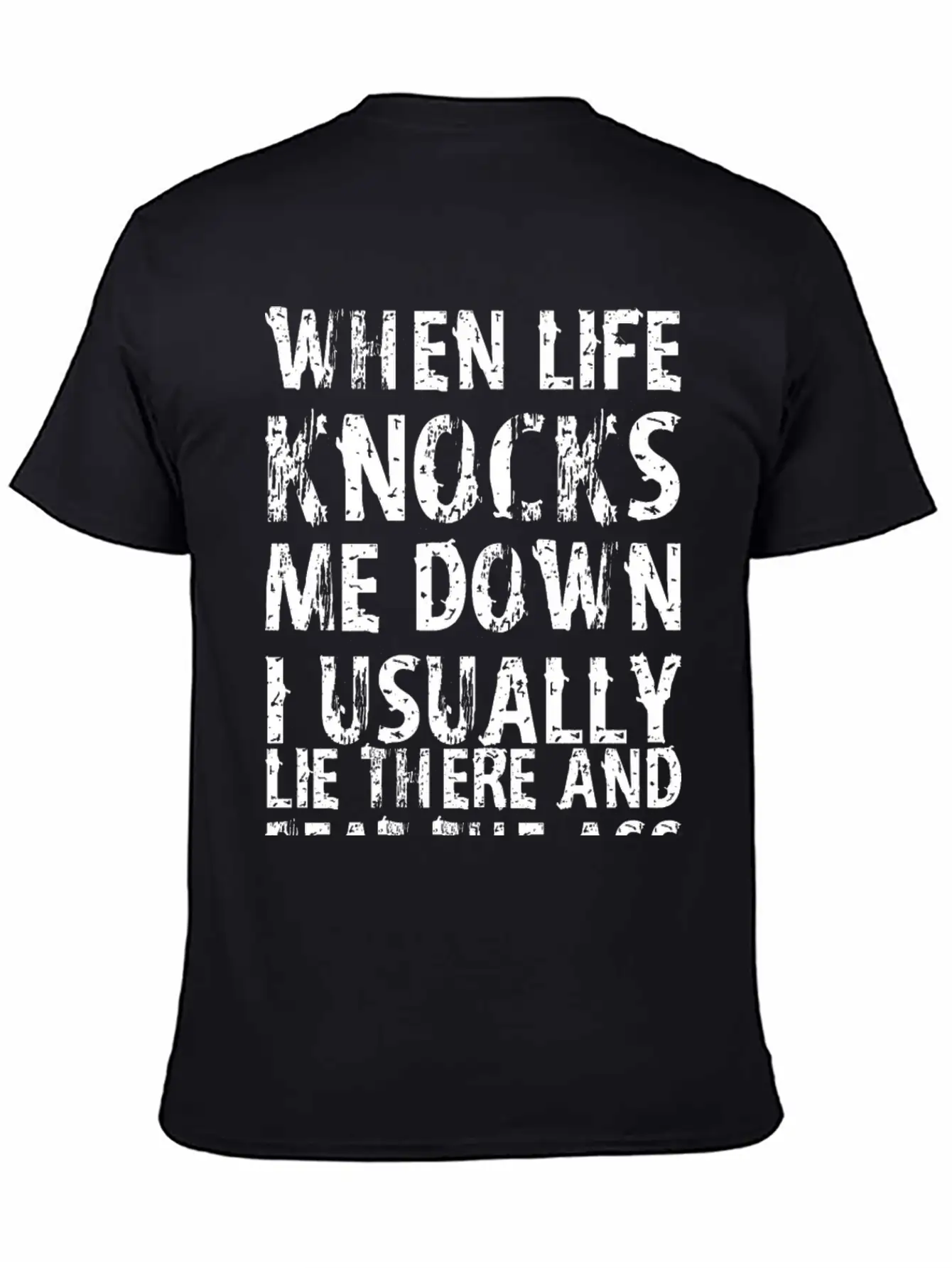 When Life Knocks Me Down I Lie And Beat The Ash Timeless Short Sleeve Tee – Comfy And Minimalist Design