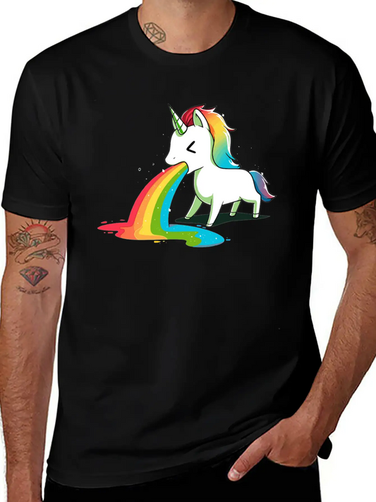Where Rainbows Come From Green Basic Graphic T-Shirt – Daily Comfort In Soft Cotton