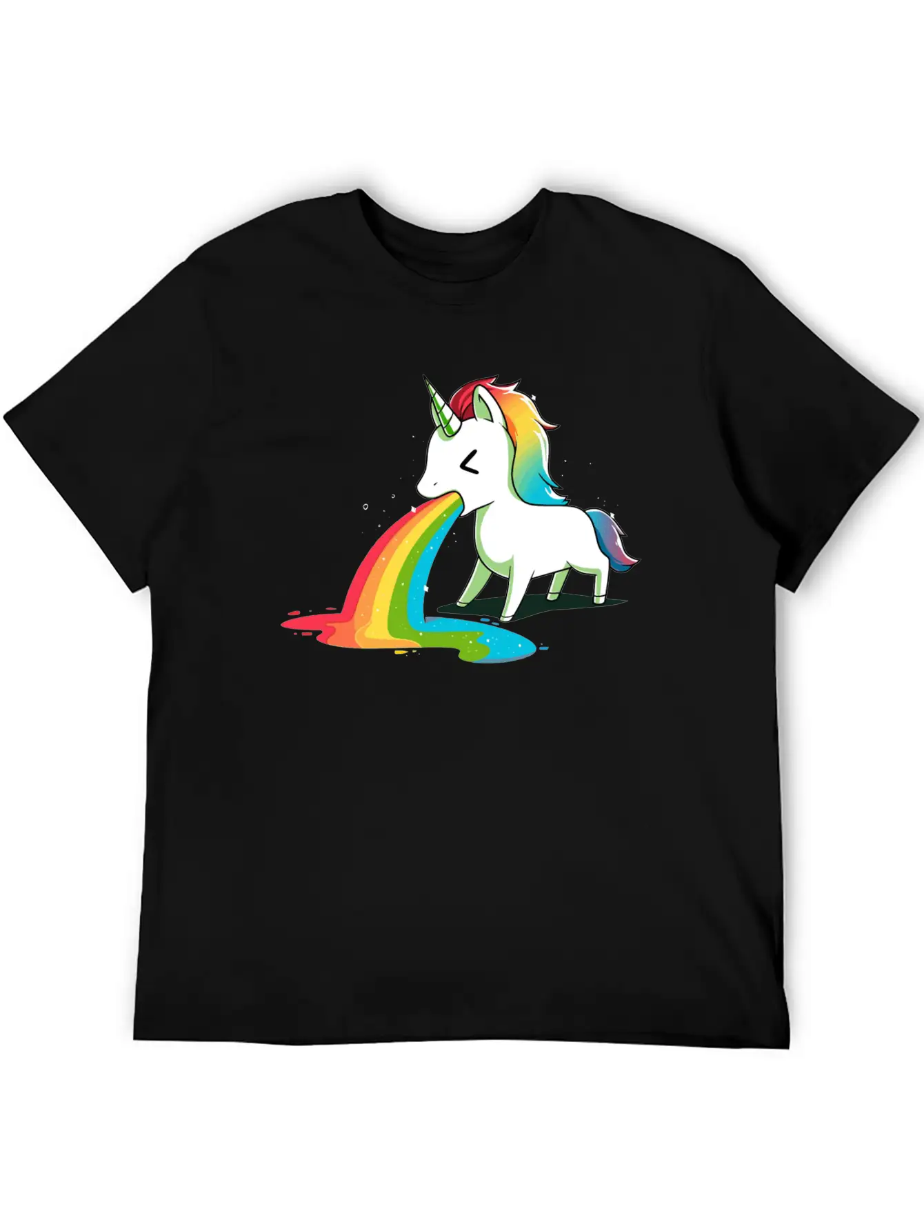 Where Rainbows Come From Green Basic Graphic T-Shirt – Daily Comfort In Soft Cotton