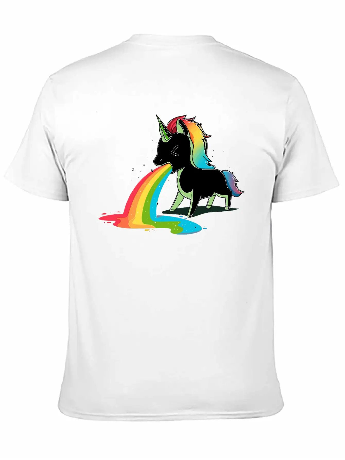 Where Rainbows Come From Green Basic Graphic T-Shirt – Daily Comfort In Soft Cotton