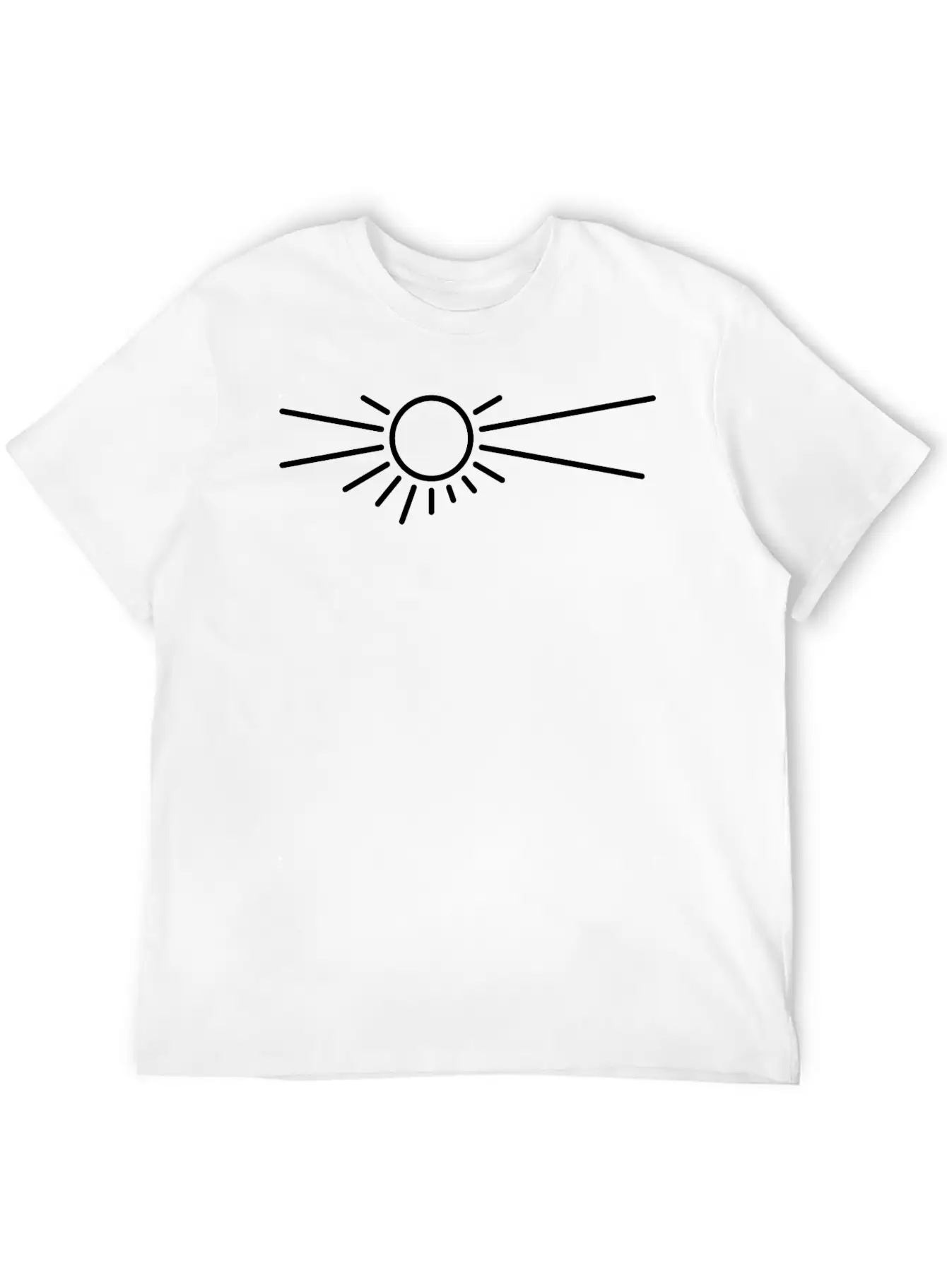 White Desert Sun Unisex Short Sleeve Soft Cotton T-Shirt – Casual Everyday Wear