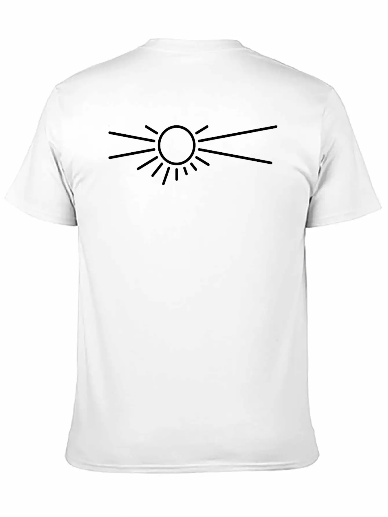 White Desert Sun Unisex Short Sleeve Soft Cotton T-Shirt – Casual Everyday Wear