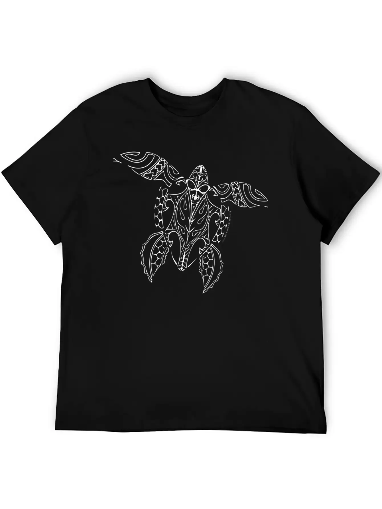 White Island Warrior Tribal Turtle Comfortable Minimalist Graphic Tee – Summer Style Essential