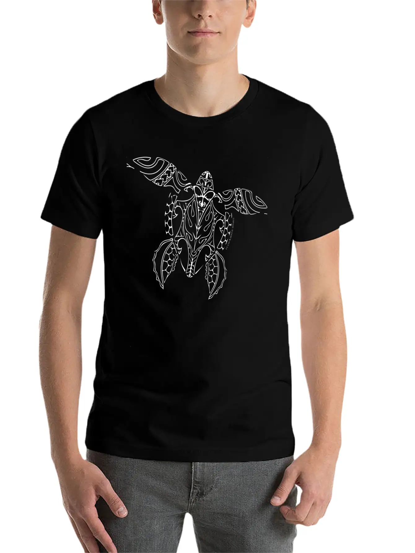 White Island Warrior Tribal Turtle Comfortable Minimalist Graphic Tee – Summer Style Essential