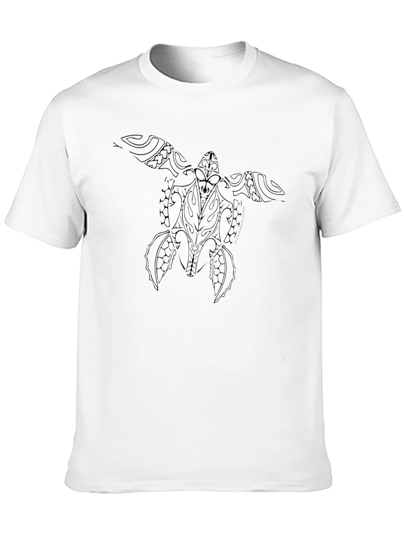 White Island Warrior Tribal Turtle Comfortable Minimalist Graphic Tee – Summer Style Essential