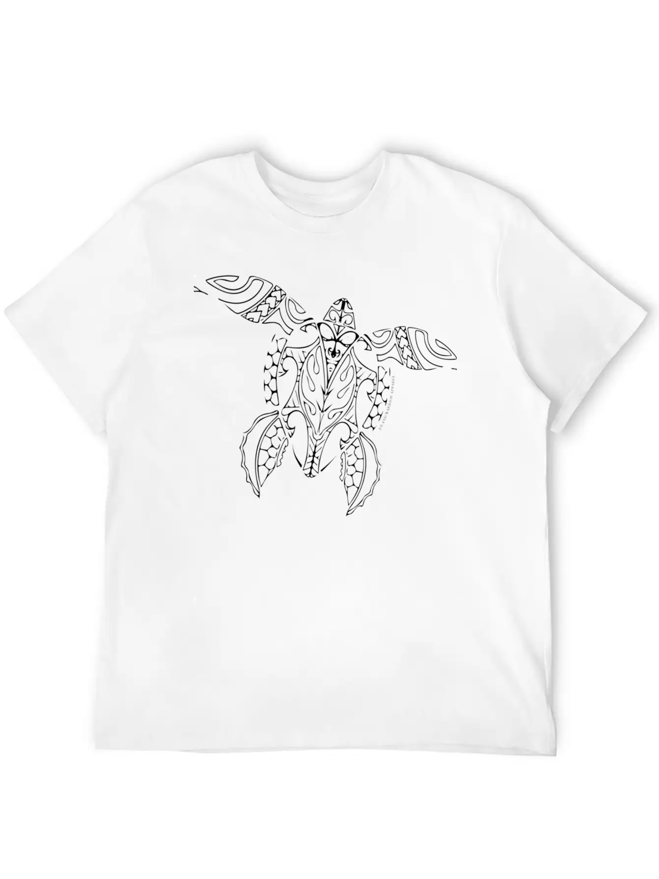 White Island Warrior Tribal Turtle Comfortable Minimalist Graphic Tee – Summer Style Essential