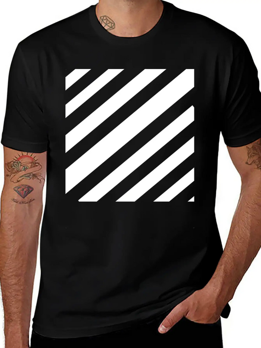 White Lines Design Essential Unisex Summer Tee – Soft Cotton Casual Fit