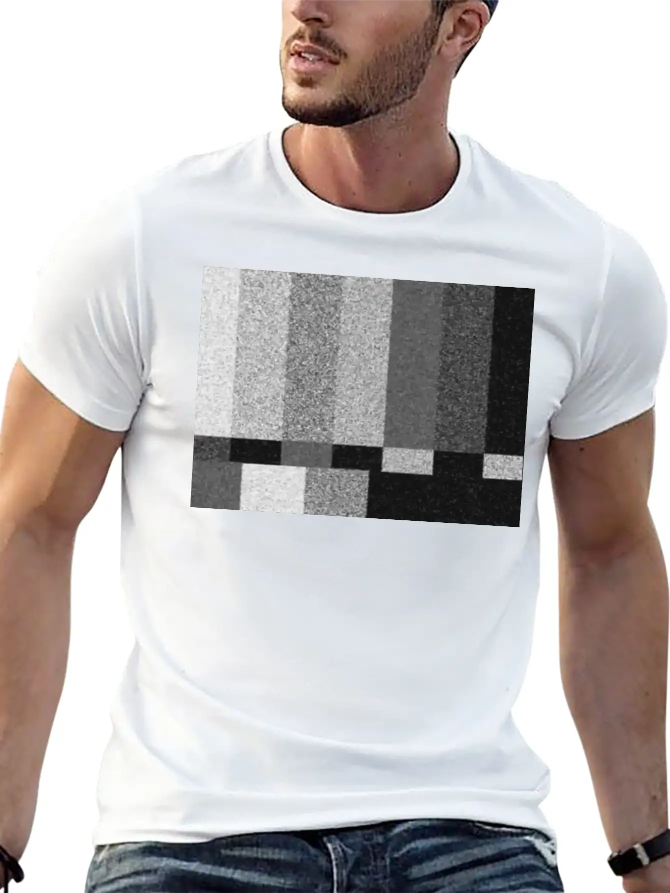 White Noise Comfortable Minimalist Graphic Tee – Summer Style Essential