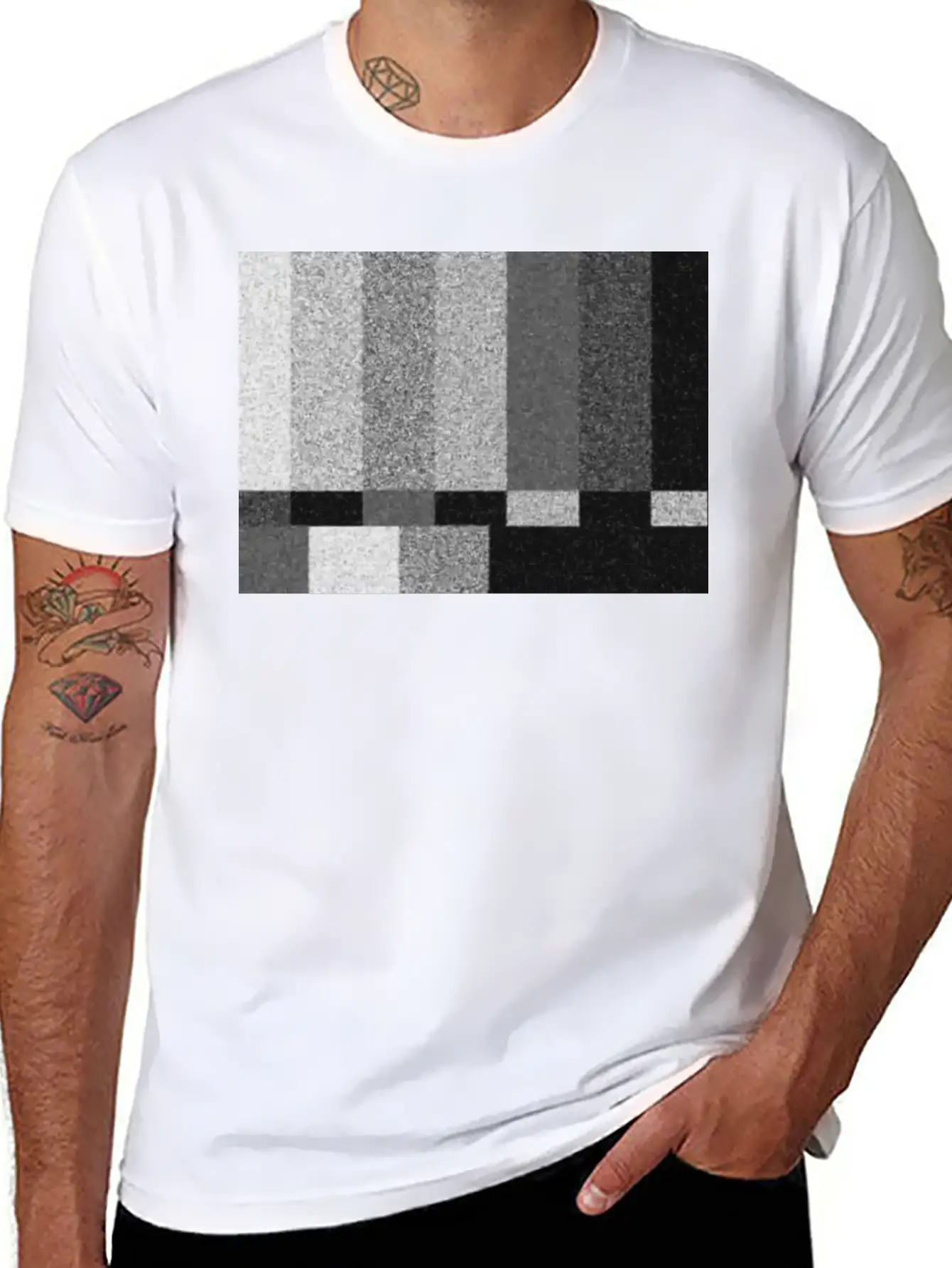 White Noise Comfortable Minimalist Graphic Tee – Summer Style Essential
