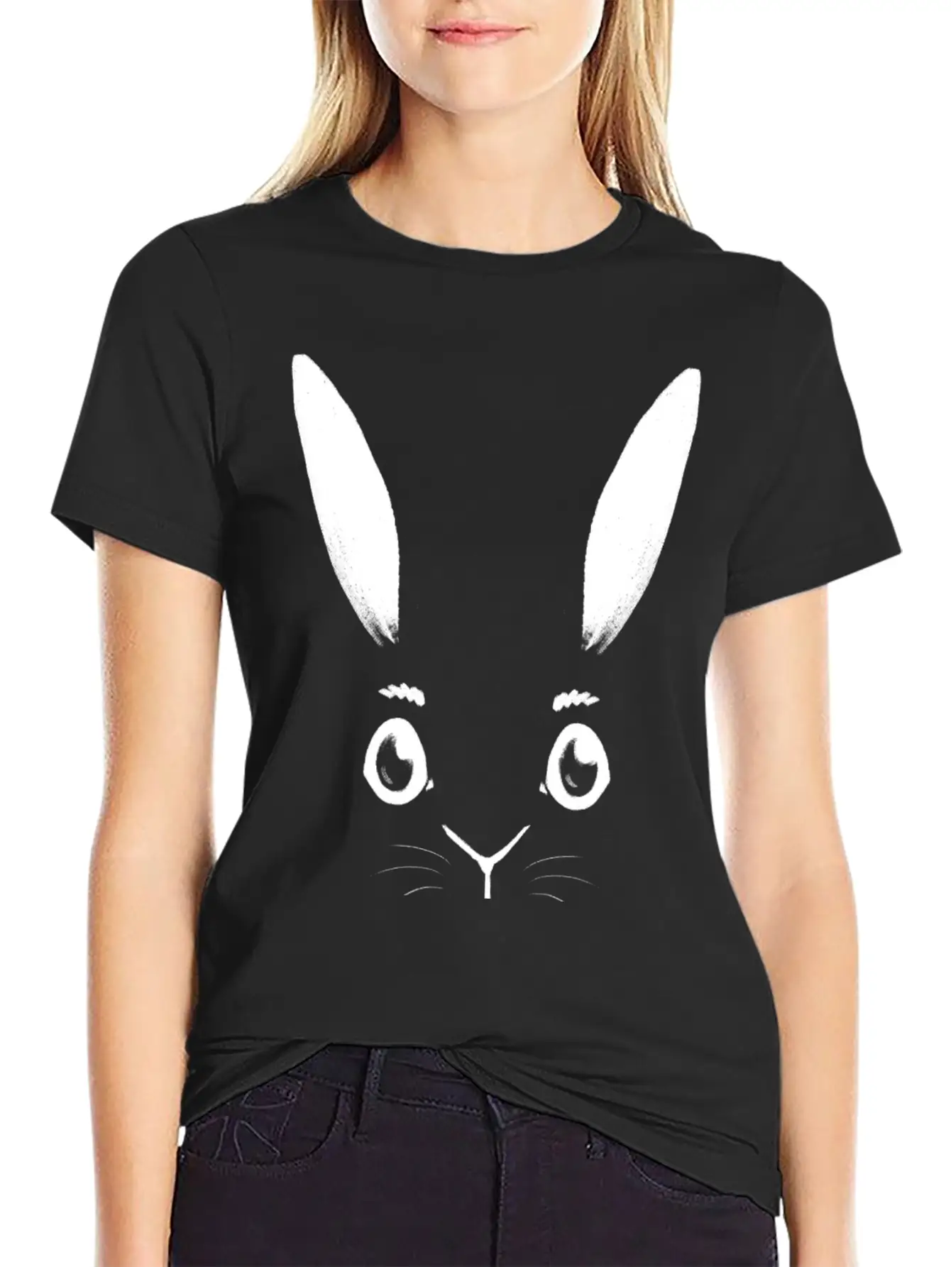 White Rabbit Unisex Short Sleeve Soft Cotton T-Shirt – Casual Everyday Wear