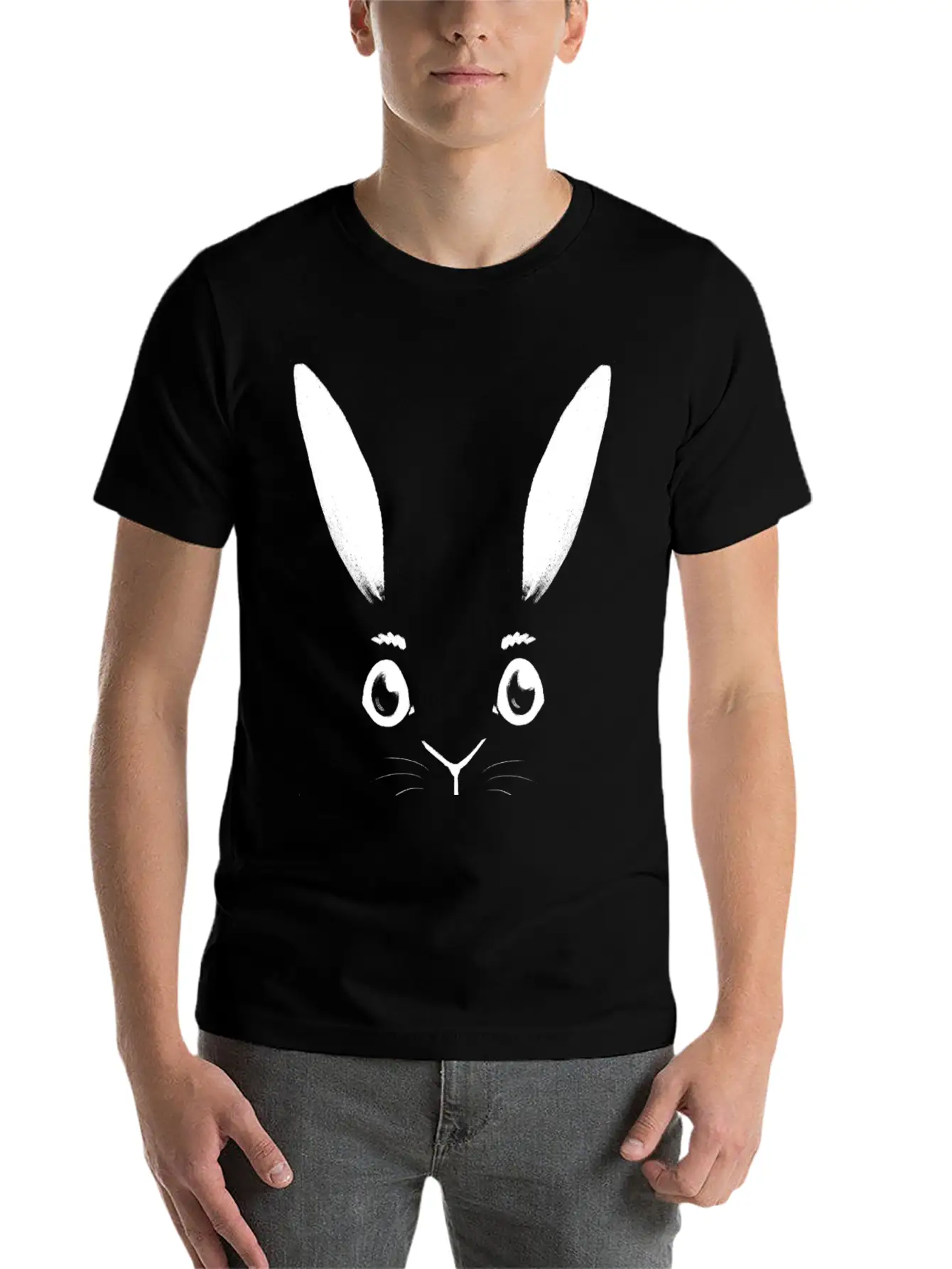 White Rabbit Unisex Short Sleeve Soft Cotton T-Shirt – Casual Everyday Wear
