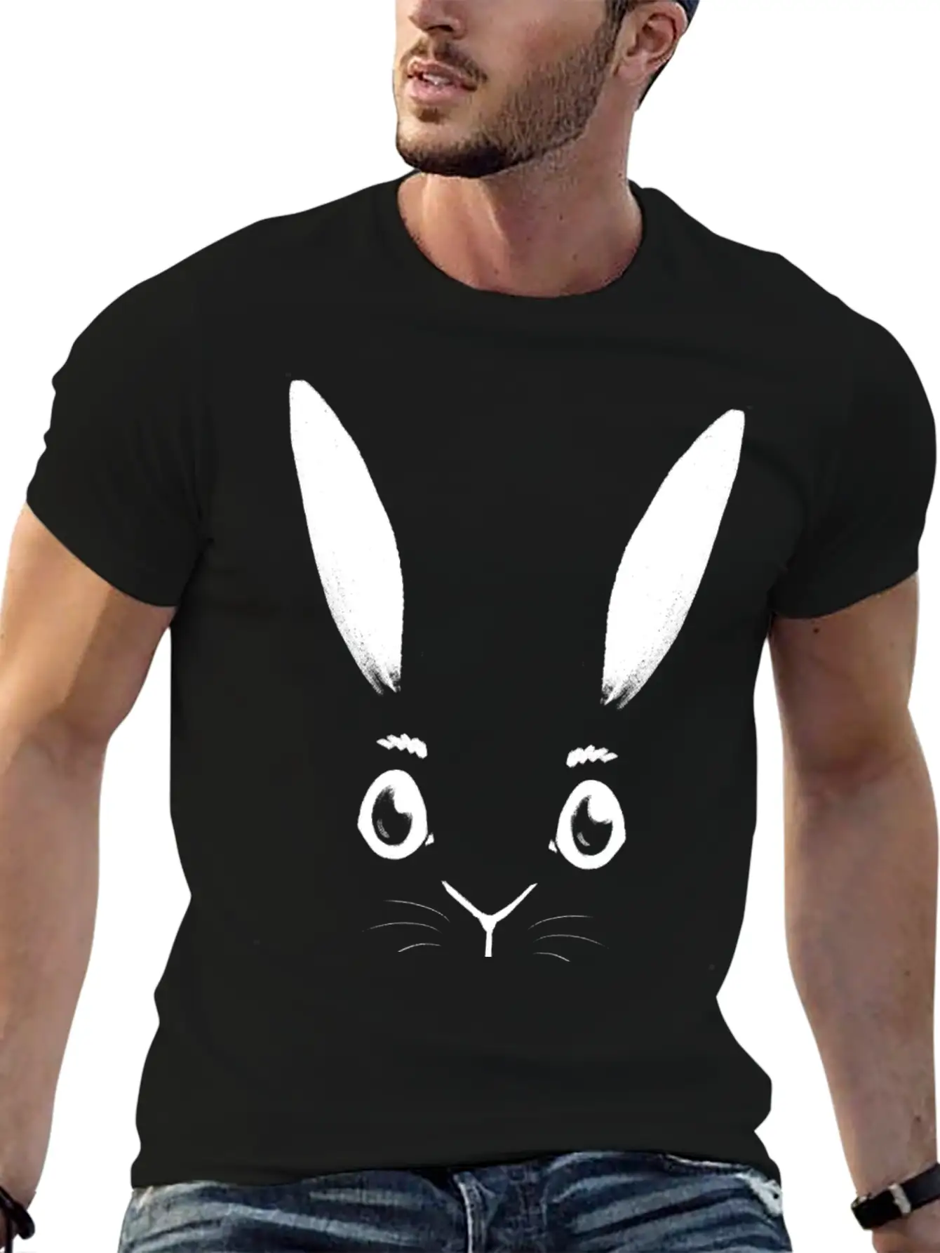 White Rabbit Unisex Short Sleeve Soft Cotton T-Shirt – Casual Everyday Wear