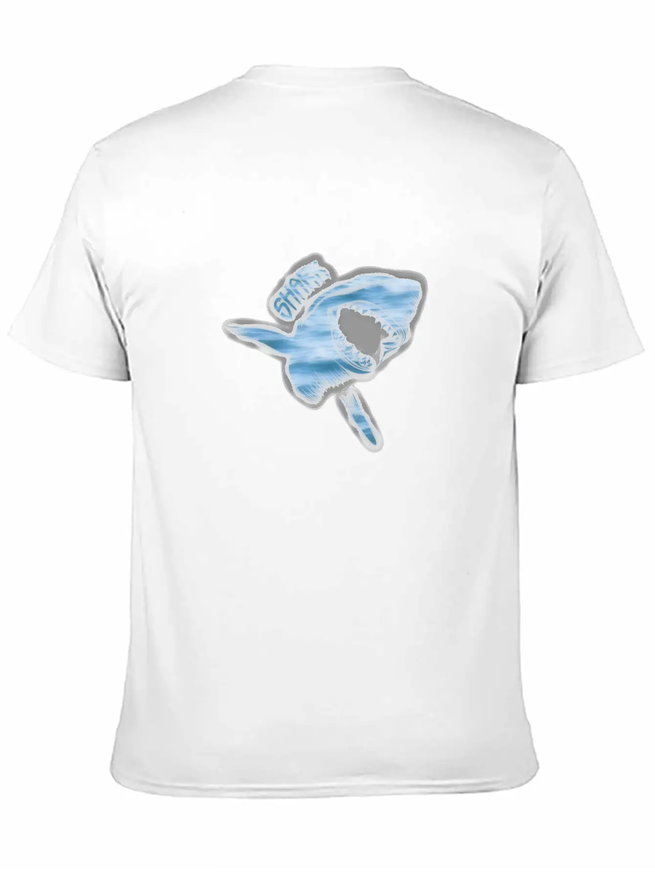 White Shark Unisex Short Sleeve Soft Cotton T-Shirt – Casual Everyday Wear