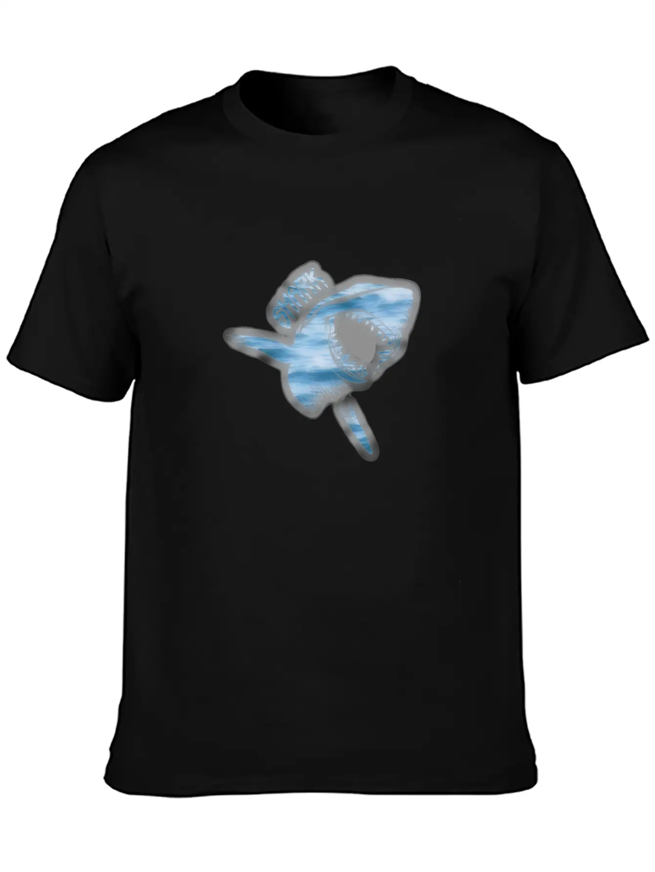 White Shark Unisex Short Sleeve Soft Cotton T-Shirt – Casual Everyday Wear