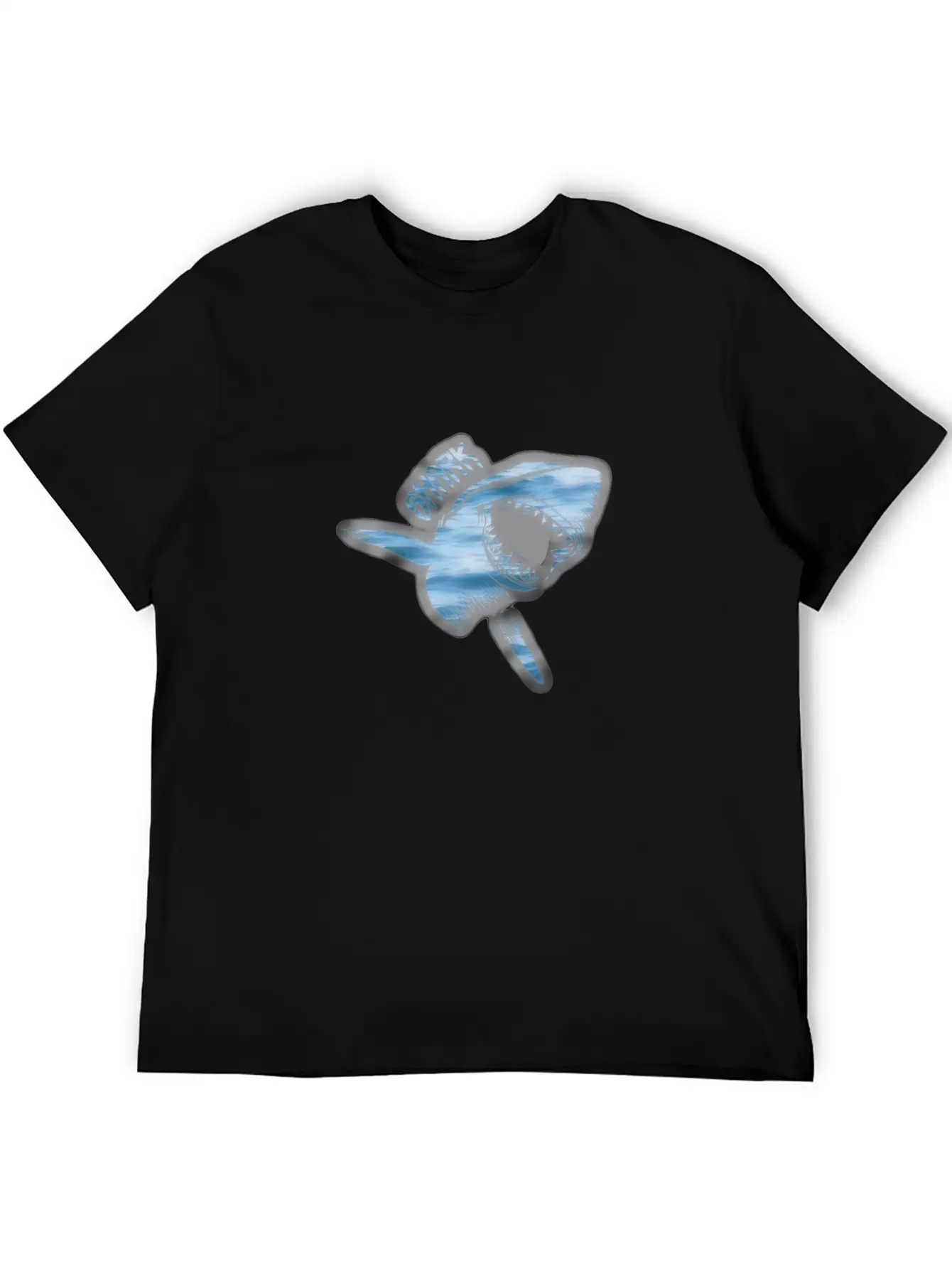 White Shark Unisex Short Sleeve Soft Cotton T-Shirt – Casual Everyday Wear