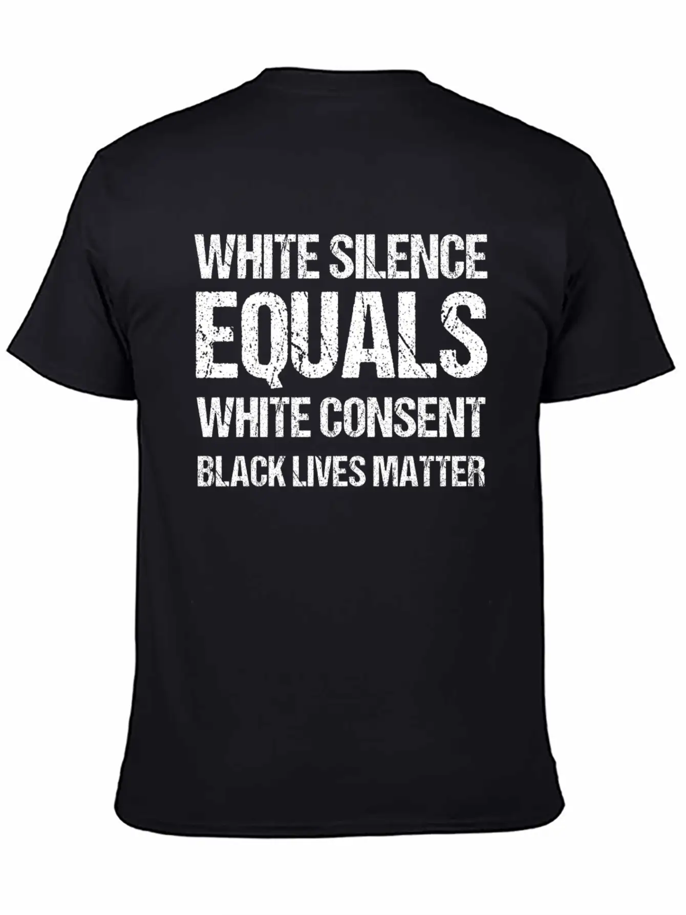 White Silence Equals White Consent Black Lives Timeless Short Sleeve Tee – Comfy And Minimalist Design