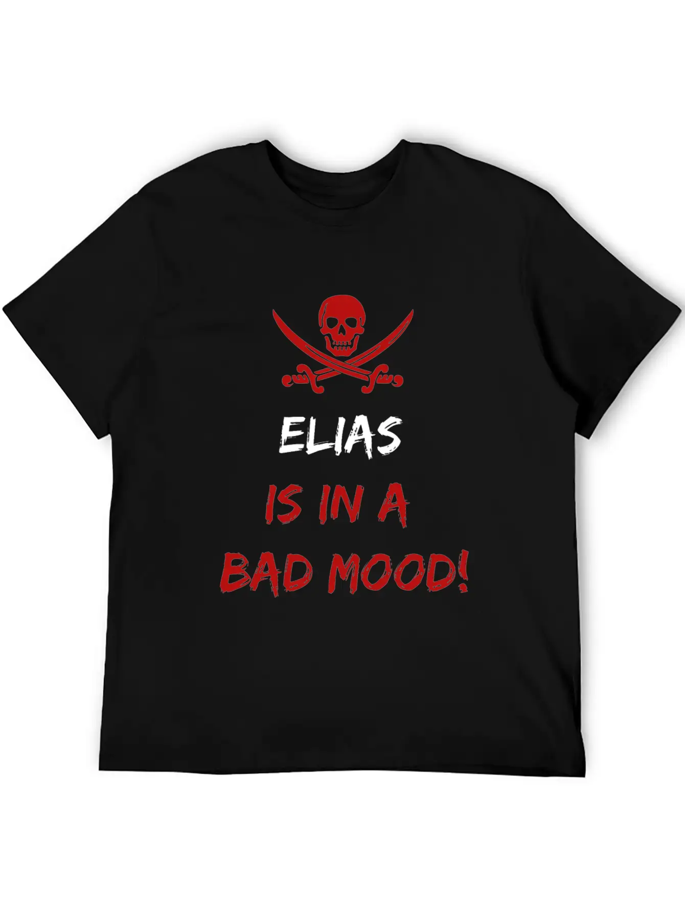 Who Is In A Bad Mood Elias Timeless Short Sleeve Tee – Comfy And Minimalist Design
