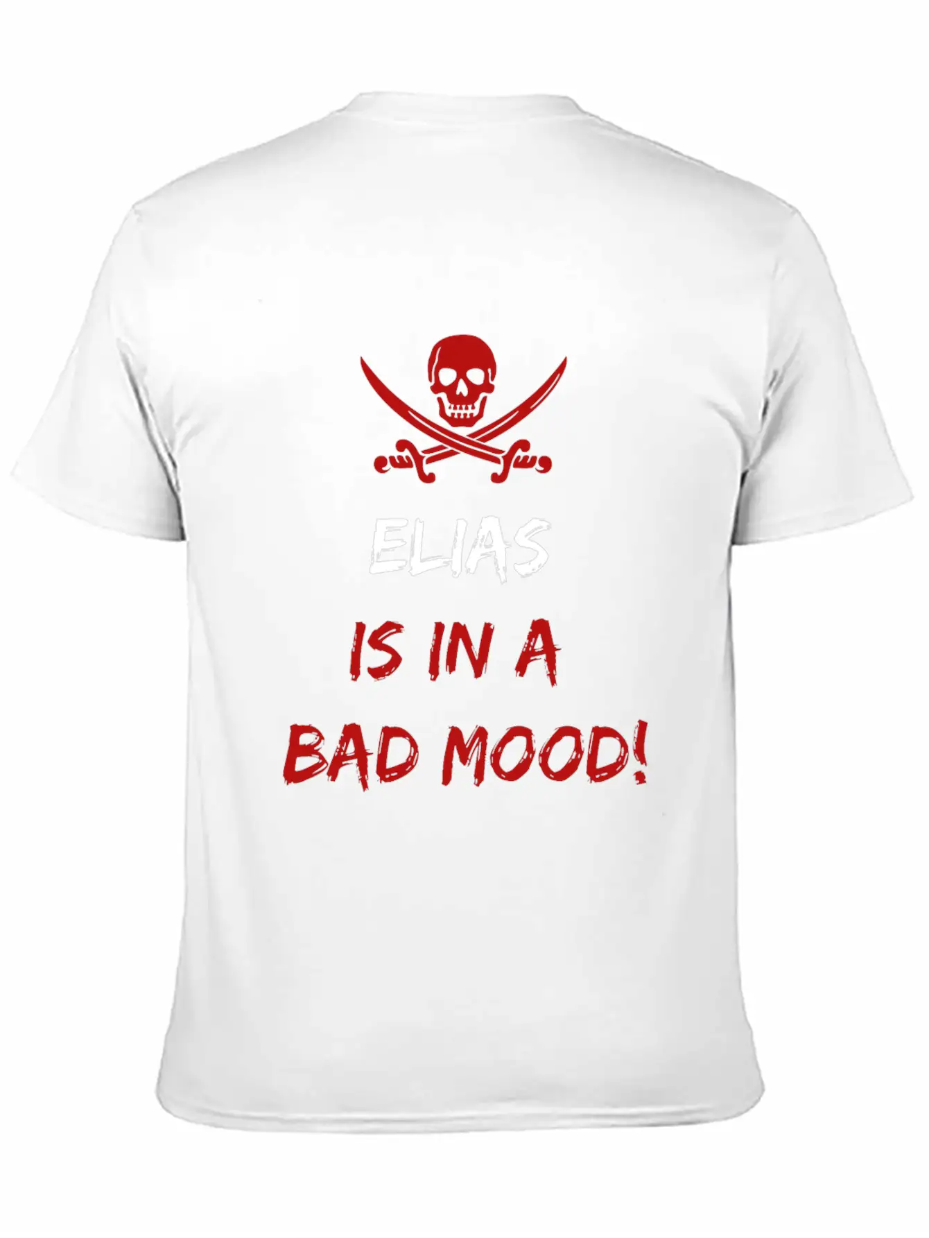 Who Is In A Bad Mood Elias Timeless Short Sleeve Tee – Comfy And Minimalist Design
