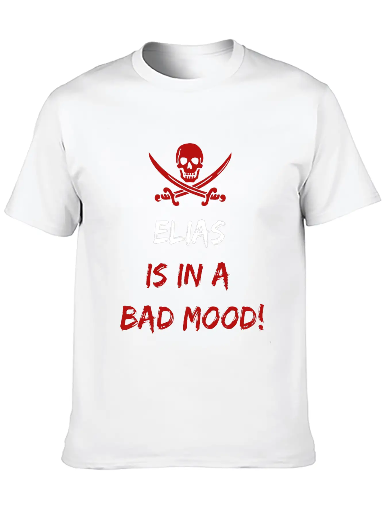 Who Is In A Bad Mood Elias Timeless Short Sleeve Tee – Comfy And Minimalist Design