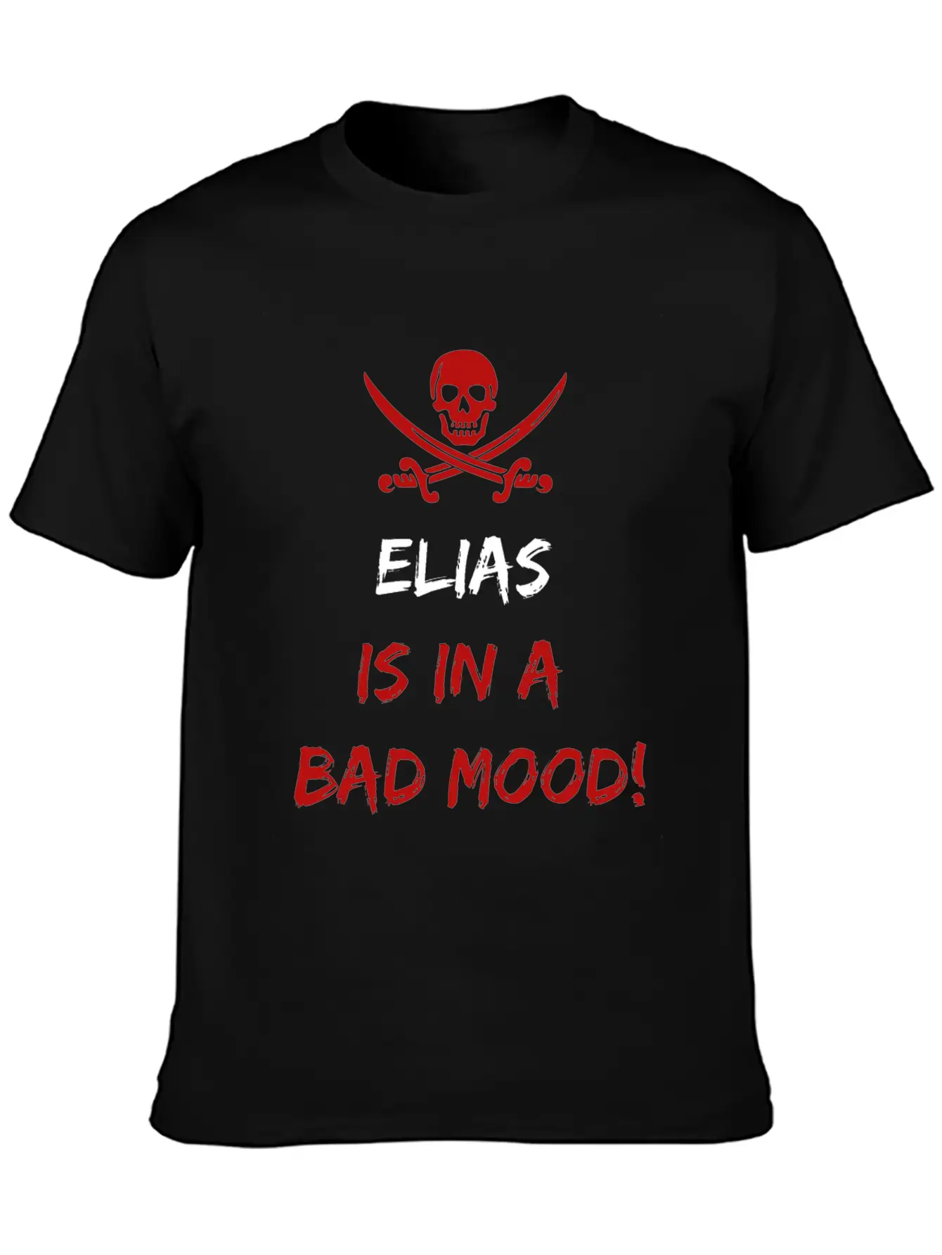 Who Is In A Bad Mood Elias Timeless Short Sleeve Tee – Comfy And Minimalist Design